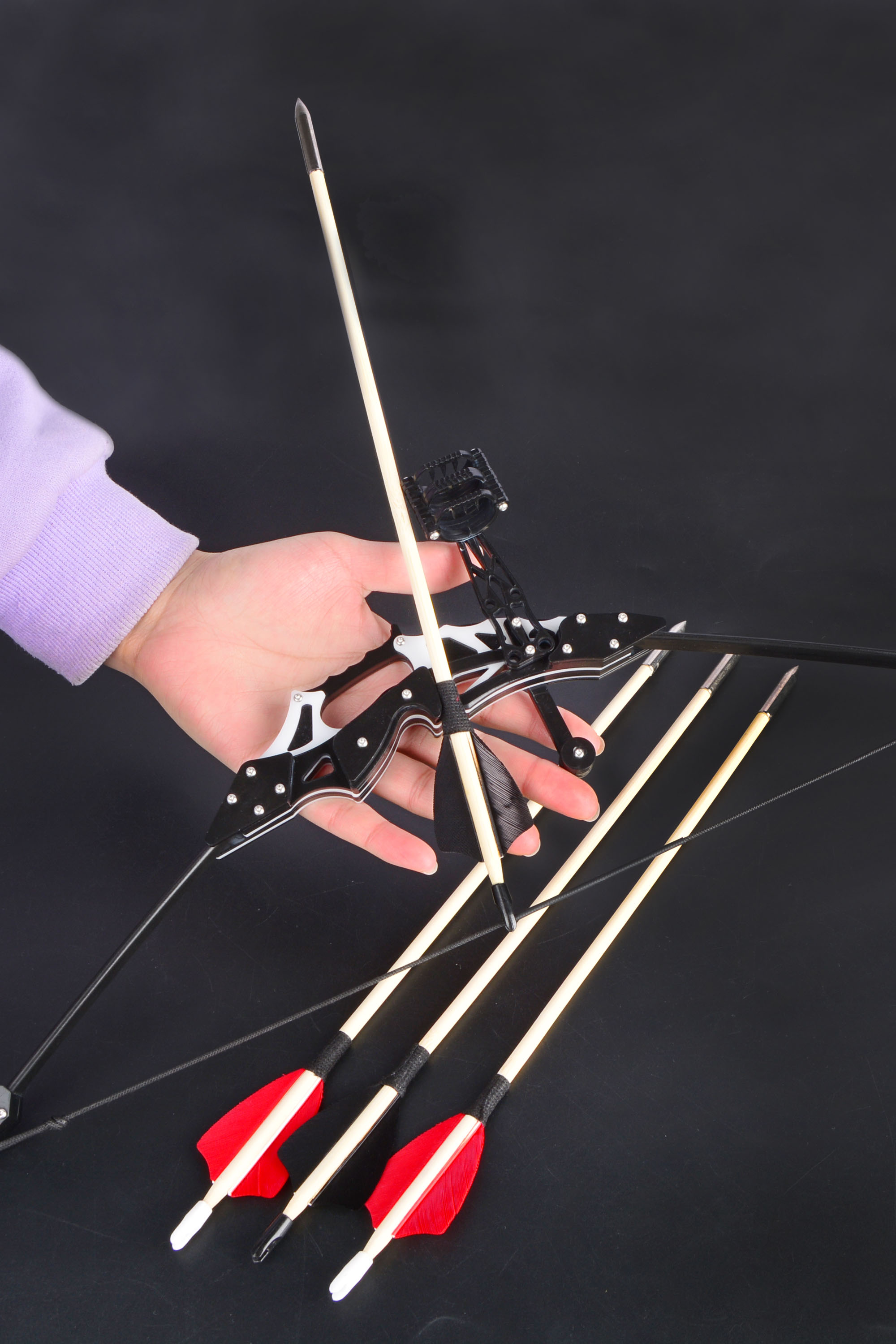 Phantom Mini Bow, Black & White, 18 lbs, 48.3cm Length