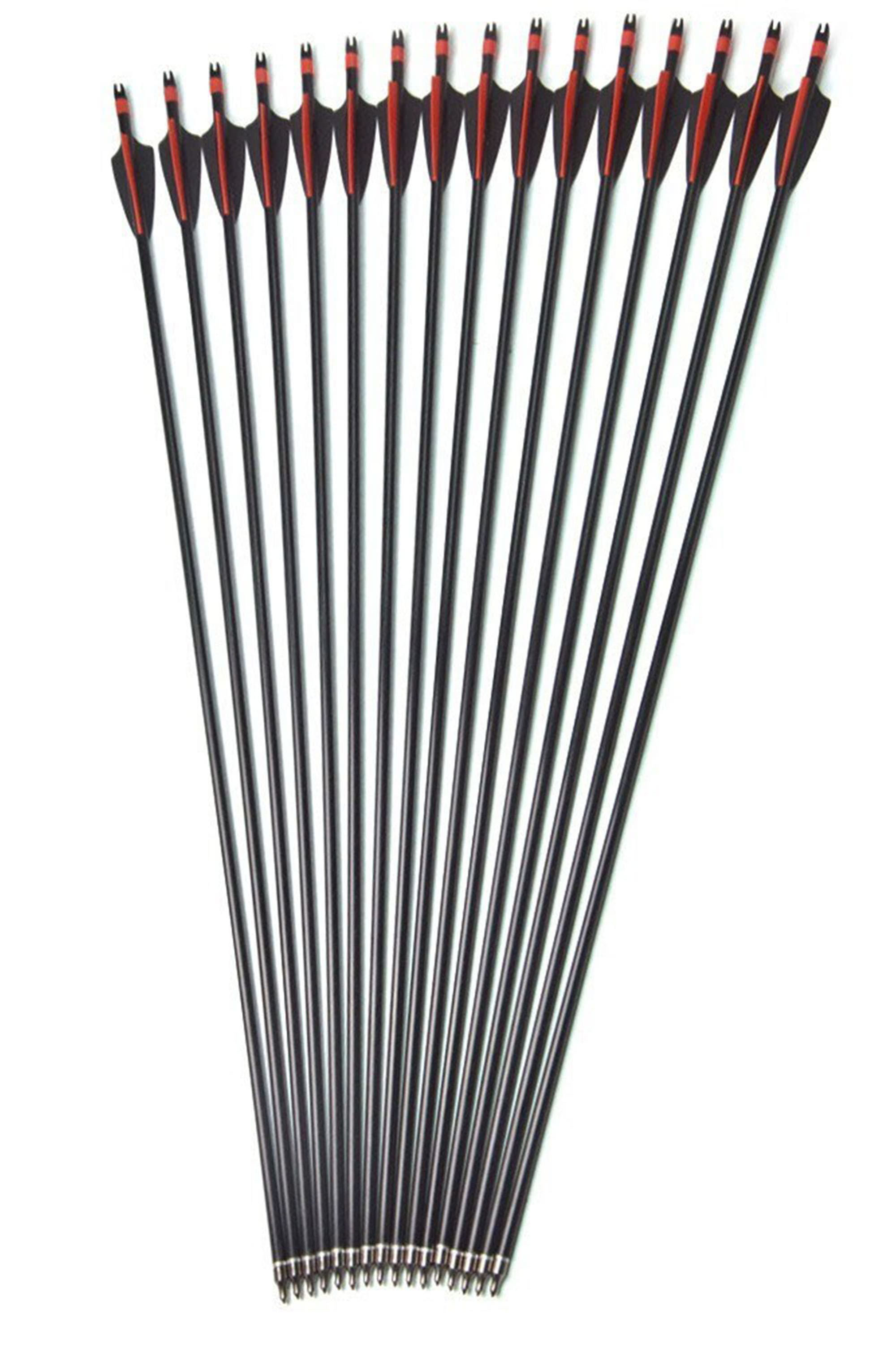 12X Spine500 Carbon Arrows 30" Arrow Shaft Compound Recurve Shooting