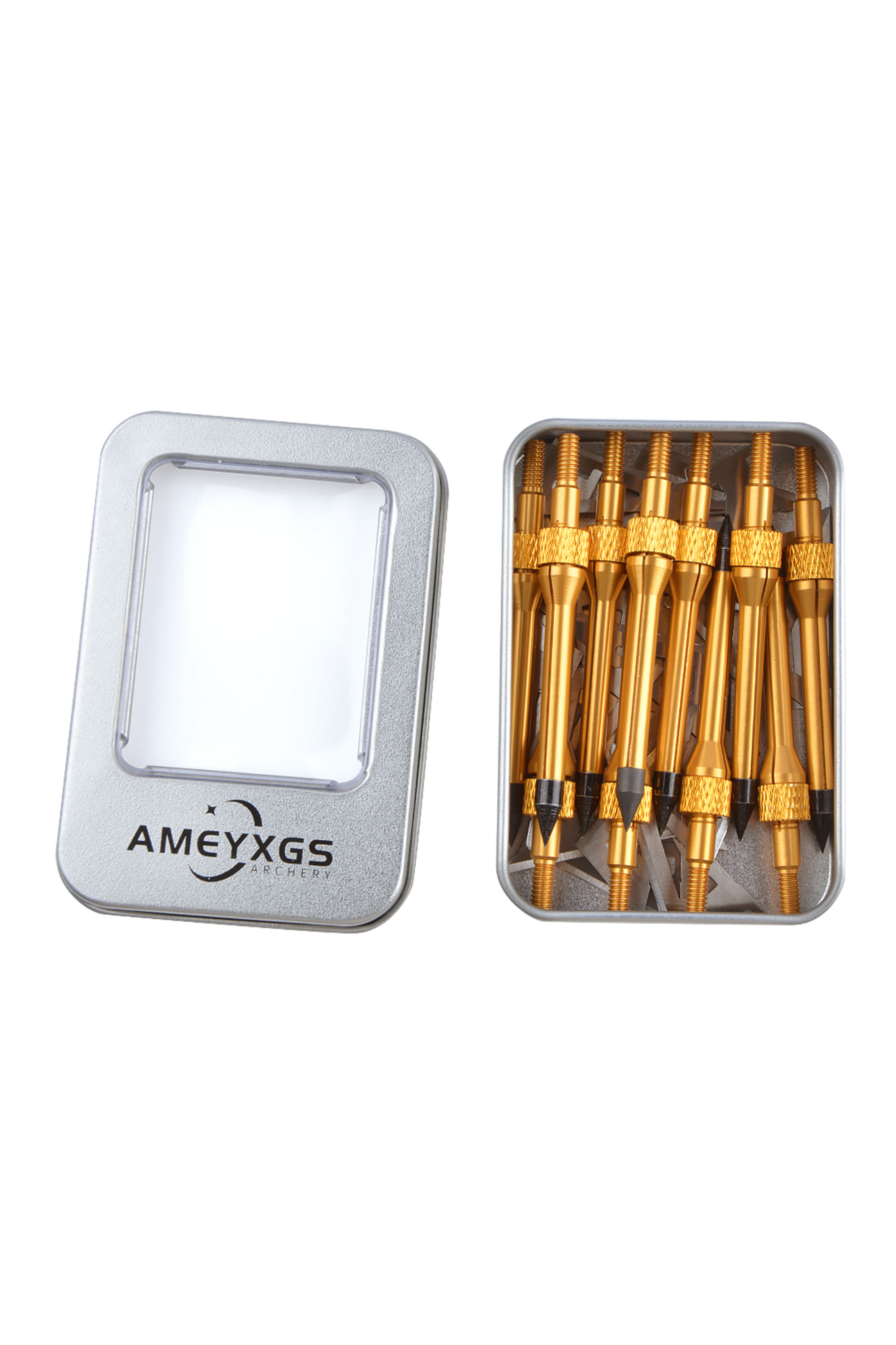 Arrowhead Box with Foam – 6 Arrowheads, 4 Color Options