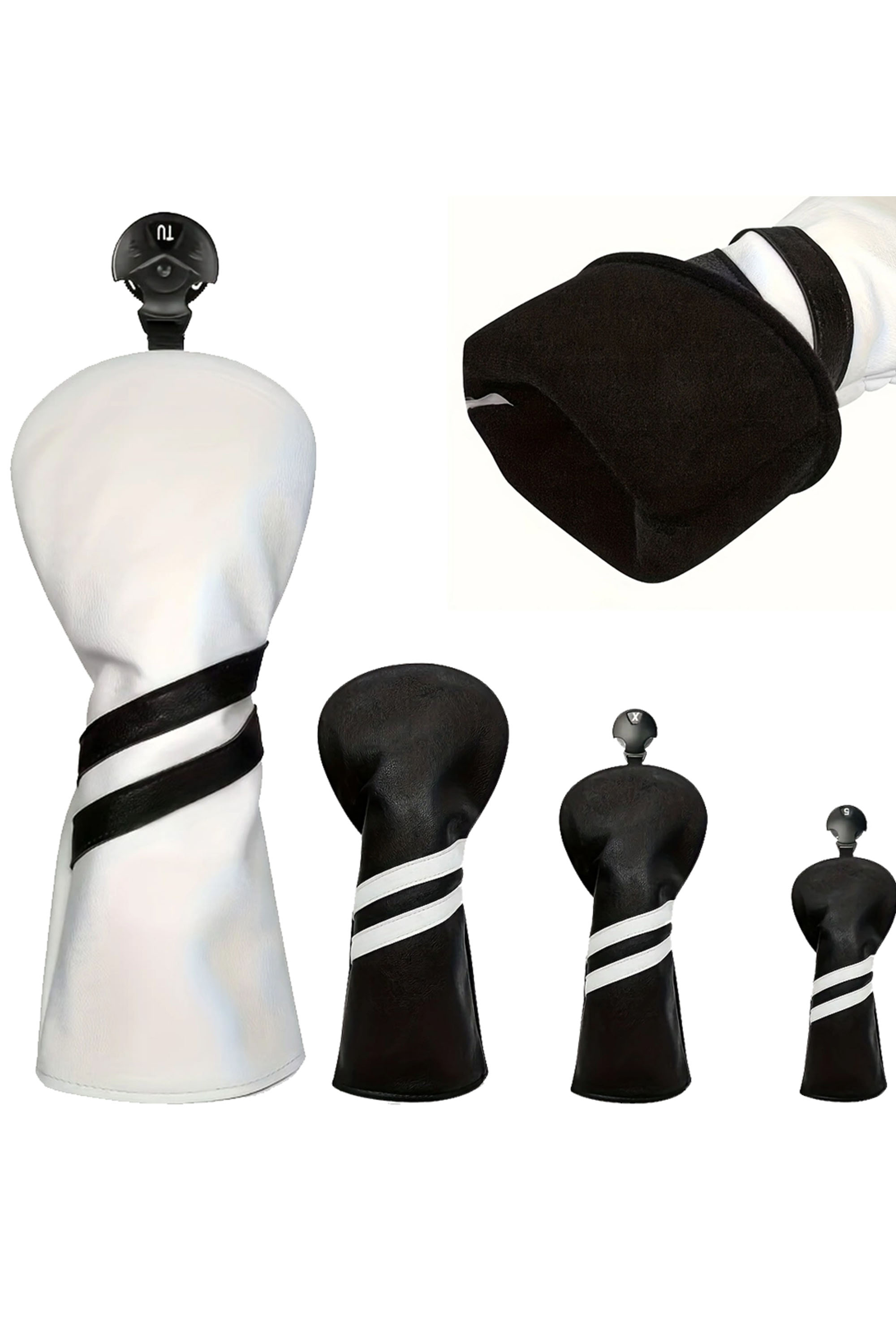 Golf Club Headcover Premium PU Durable Protector Gear Course Use 