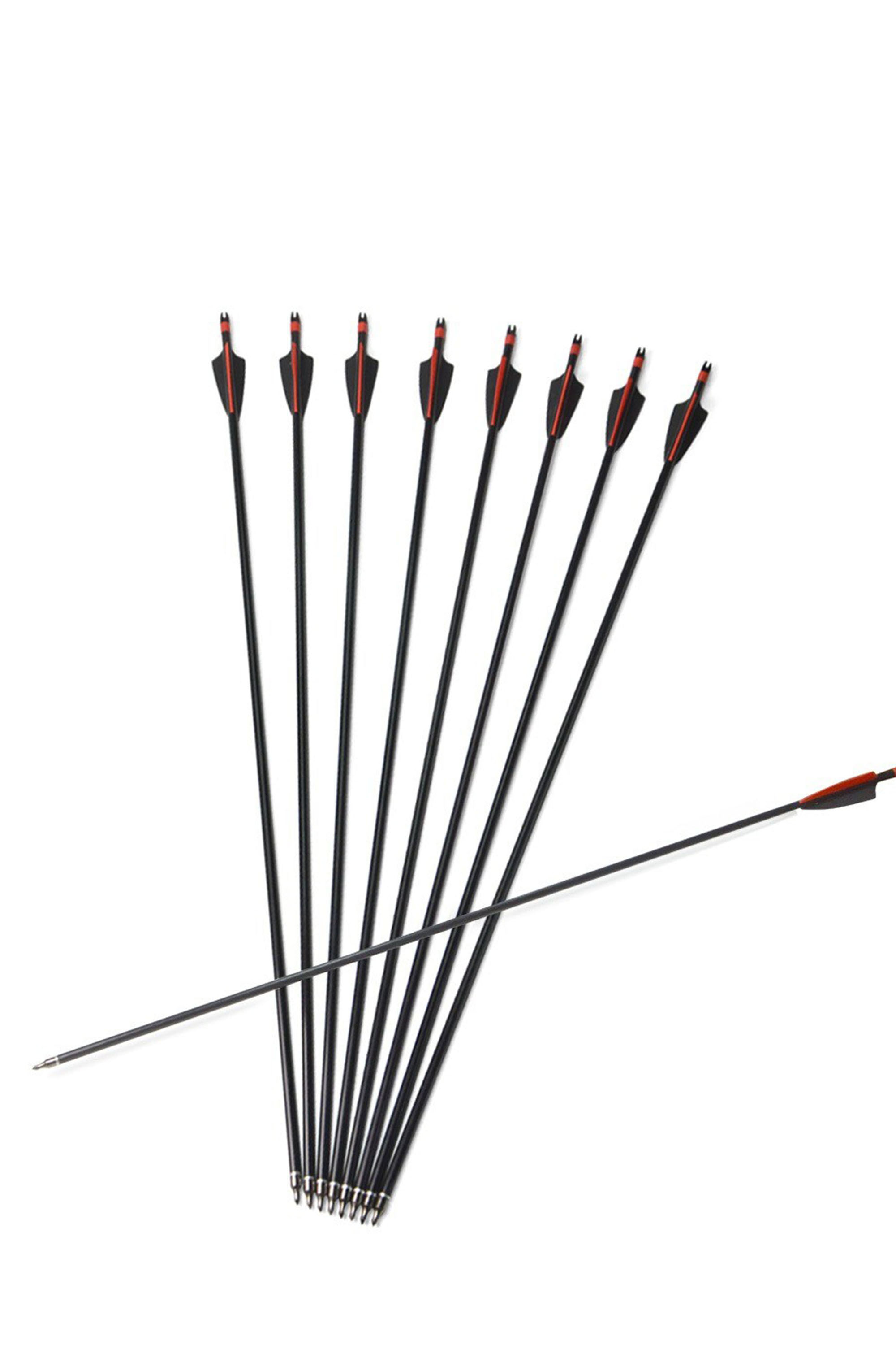 12X Spine500 Carbon Arrows 30" Arrow Shaft Compound Recurve Shooting