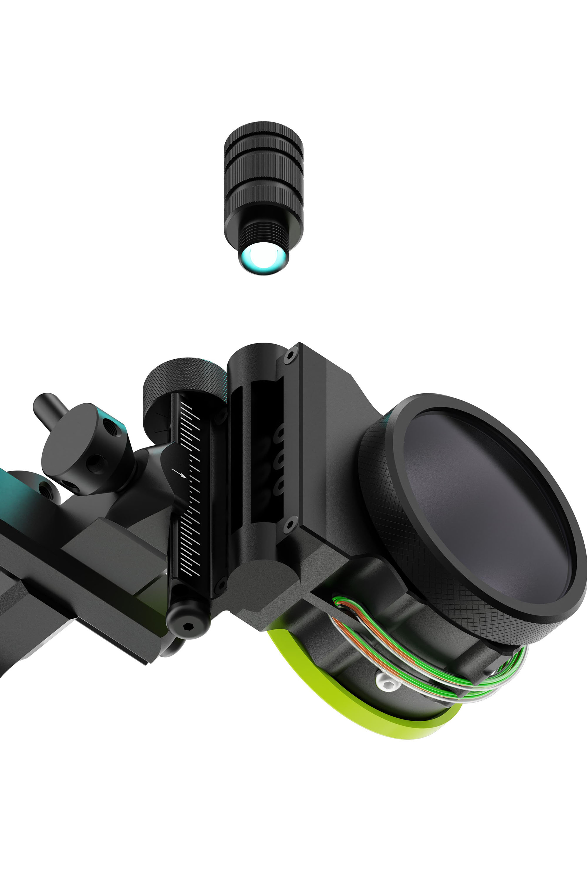 Loke Compound Bow Sight 5-pin Archery Sight Hunting Durable  Shooting