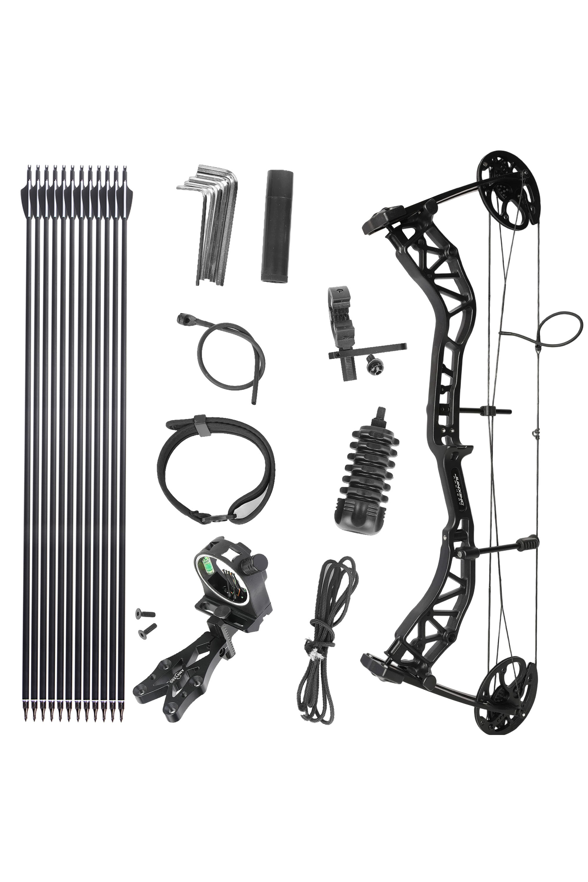 Junxing M134 0-70Lbs Adjustable Hunting Compound Bow Set