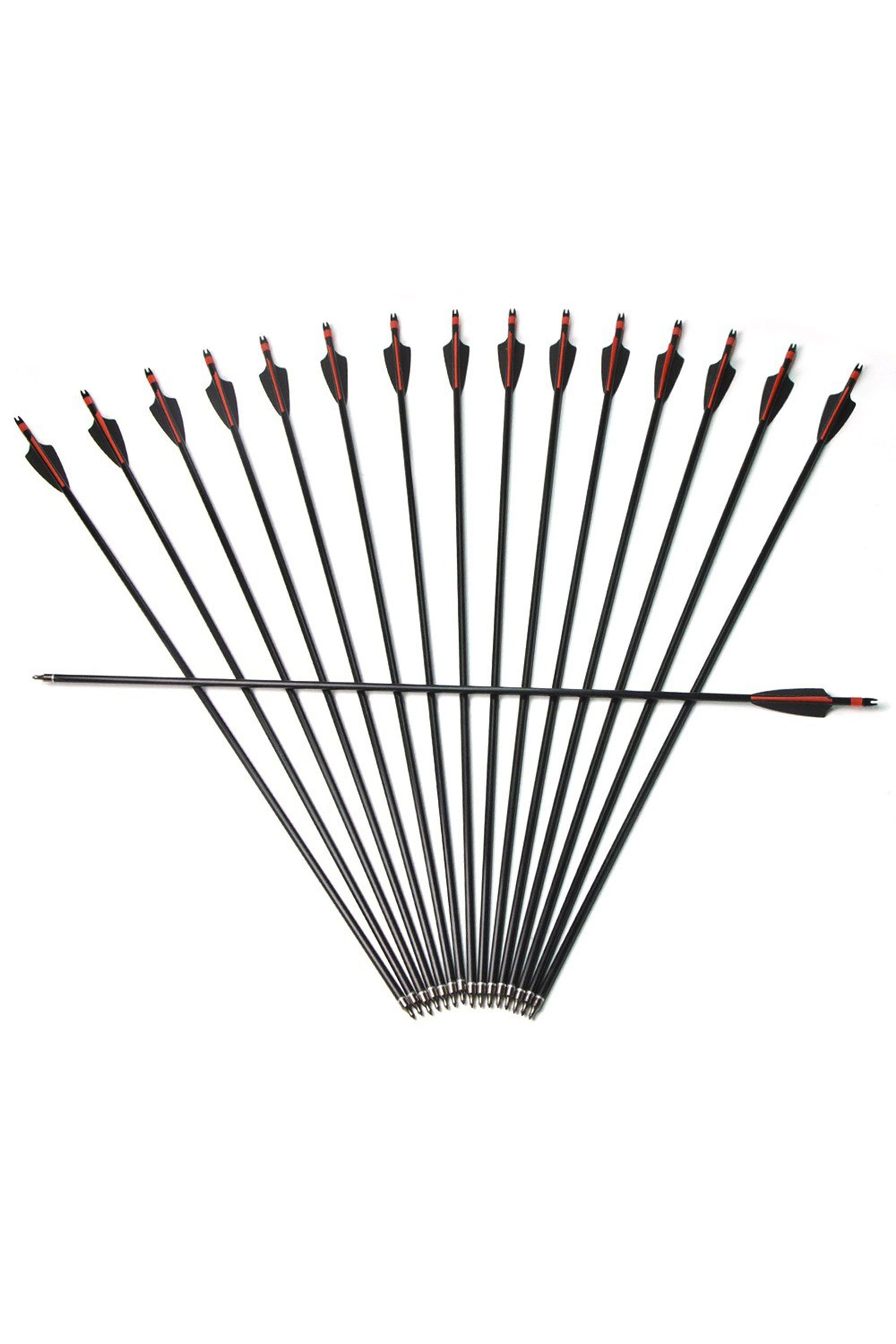 12X Spine500 Carbon Arrows 30" Arrow Shaft Compound Recurve Shooting