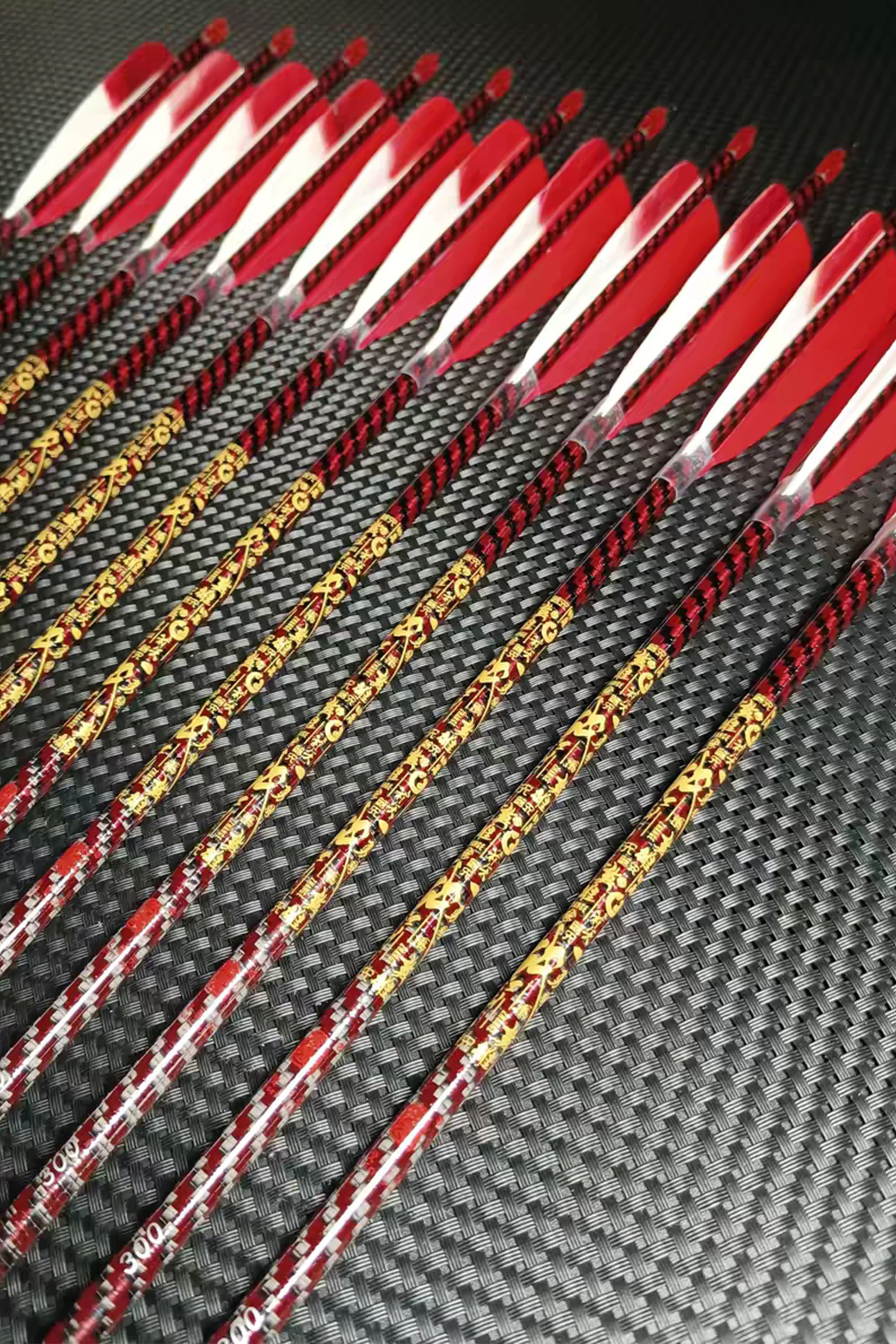 Zhan Ge Carbon Arrow Feather Vanes Hunting Arrow Spine300-800