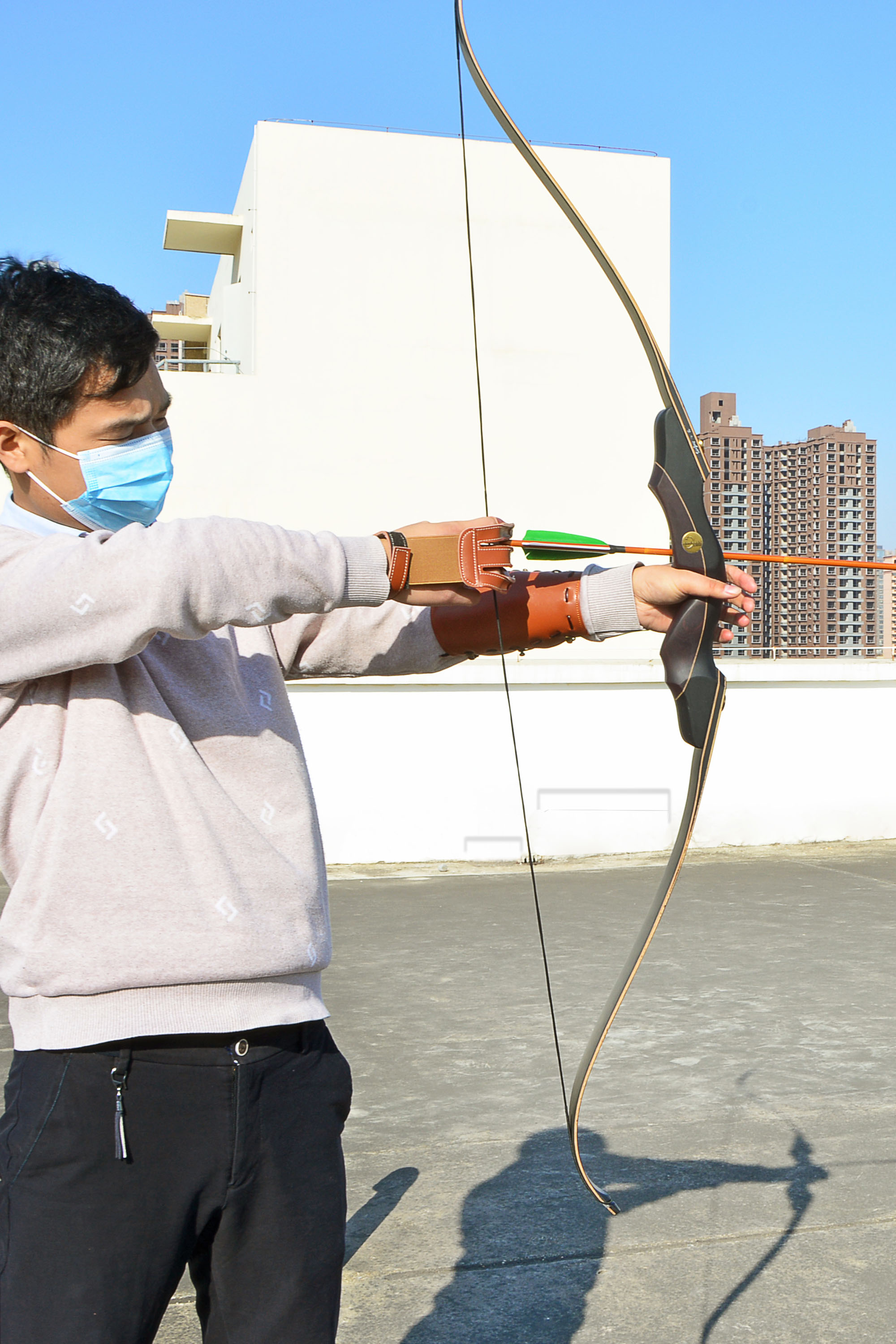 60" Takedown Recurve Bow, Maple Core Limbs, 50/55/60 lbs