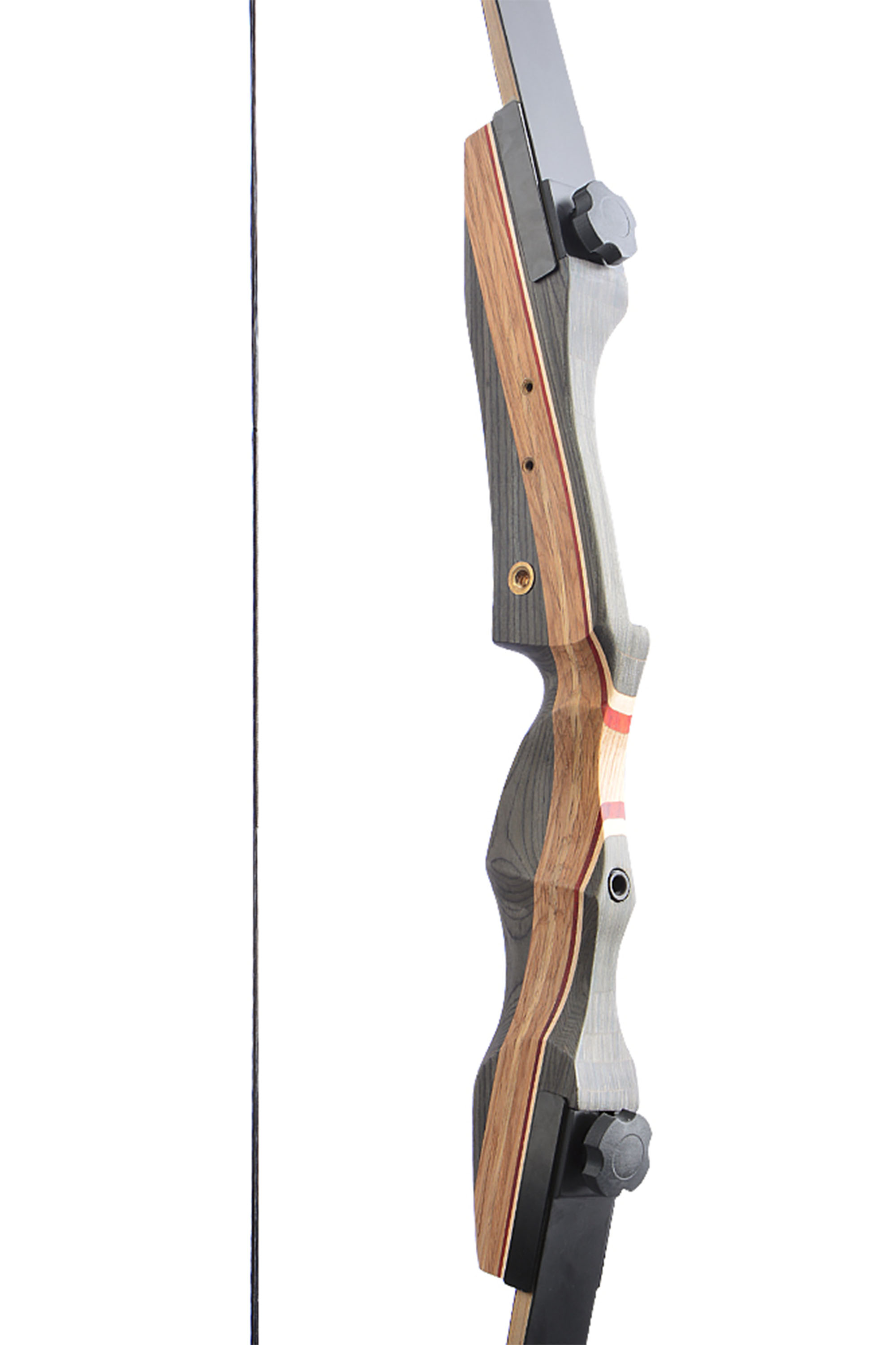 62" Takedown Recurve Bow, 19" Tech Wood Riser, Quick-Plug Design, 50 lbs
