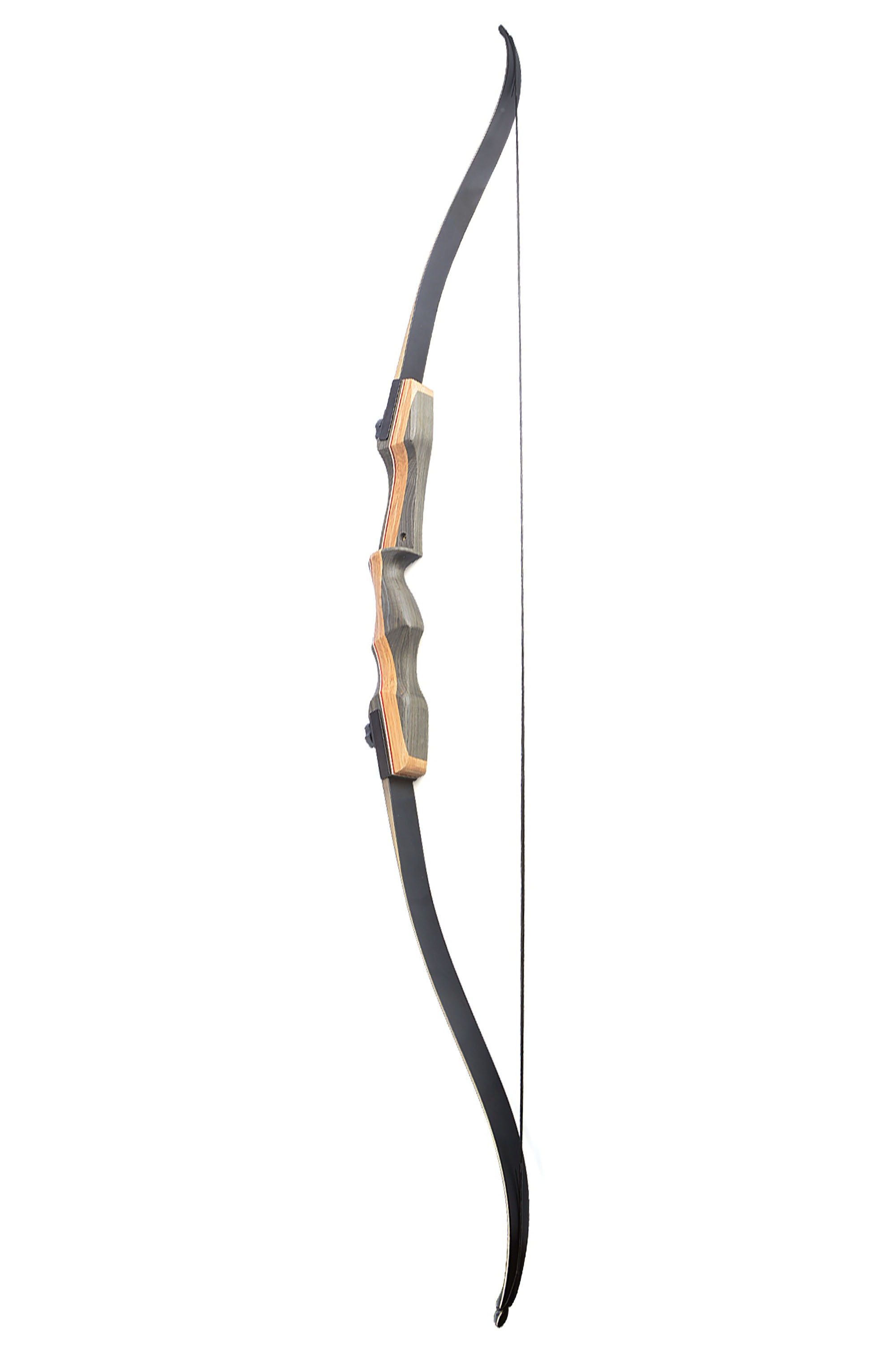 62" Takedown Recurve Bow, 19" Tech Wood Riser, Quick-Plug Design, 50 lbs