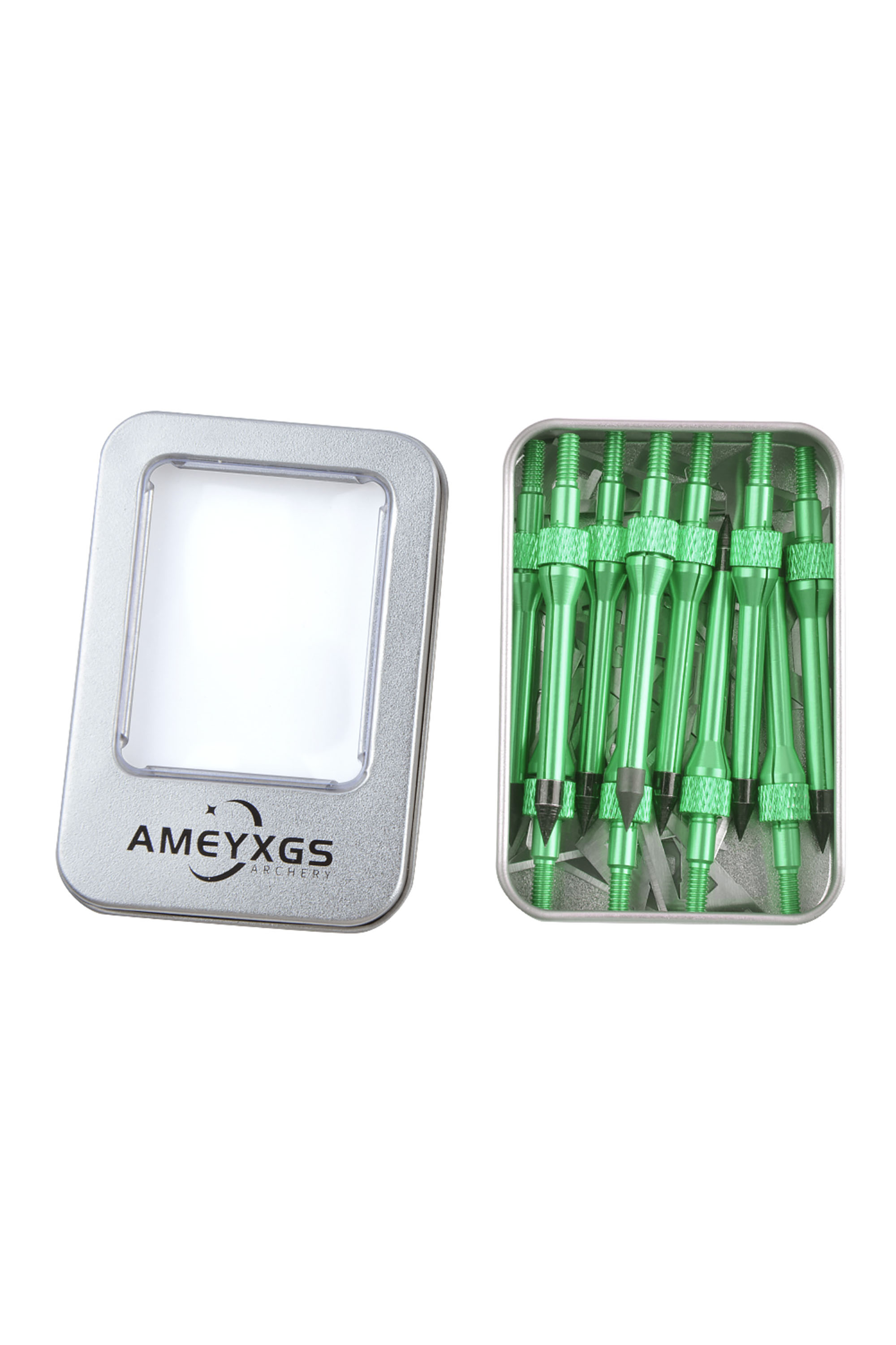 Arrowhead Box with Foam – 6 Arrowheads, 4 Color Options