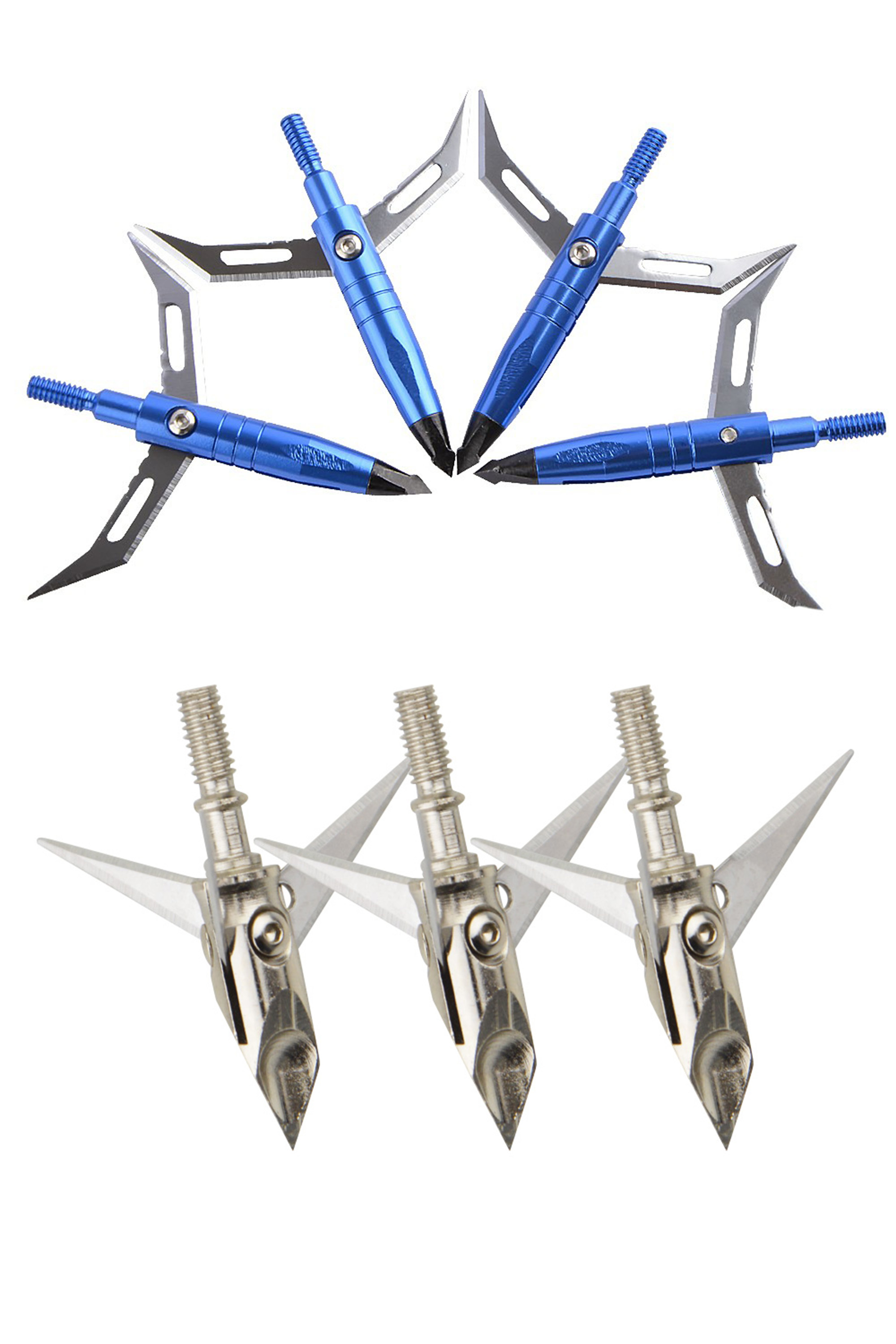 Ameyxgs Hunting Spiral Blade Arrowheads 6x Archery Arrow Tips