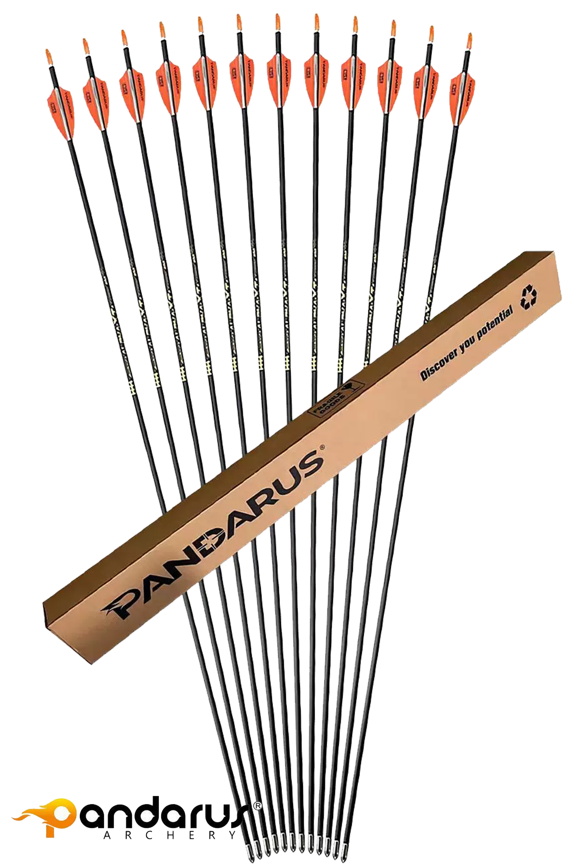 PANDARUS ALPHA-XT Series Pure Carbon 4.2mm Arrows SP300-1500
