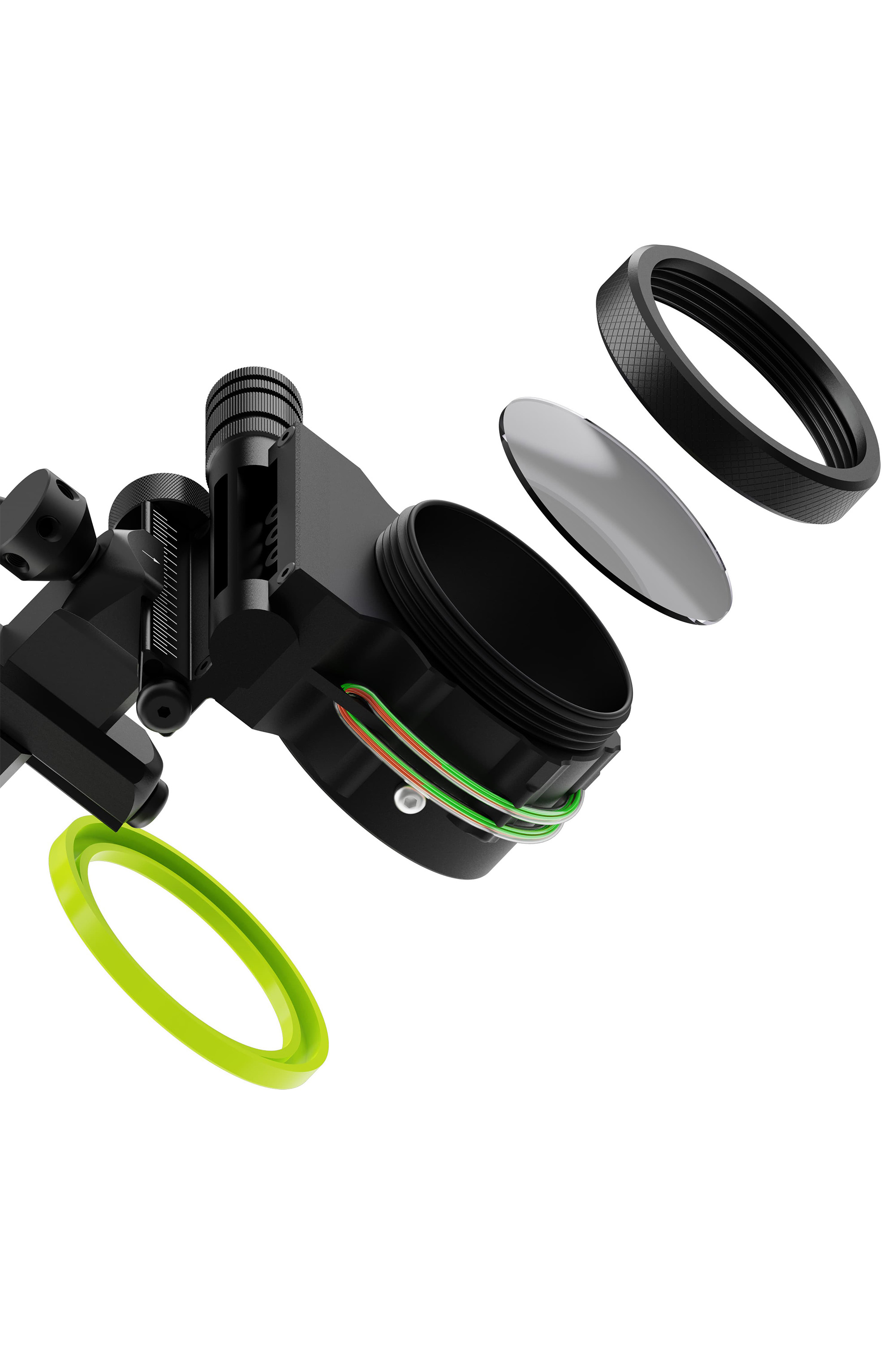 Loke Compound Bow Sight 5-pin Archery Sight Hunting Durable  Shooting