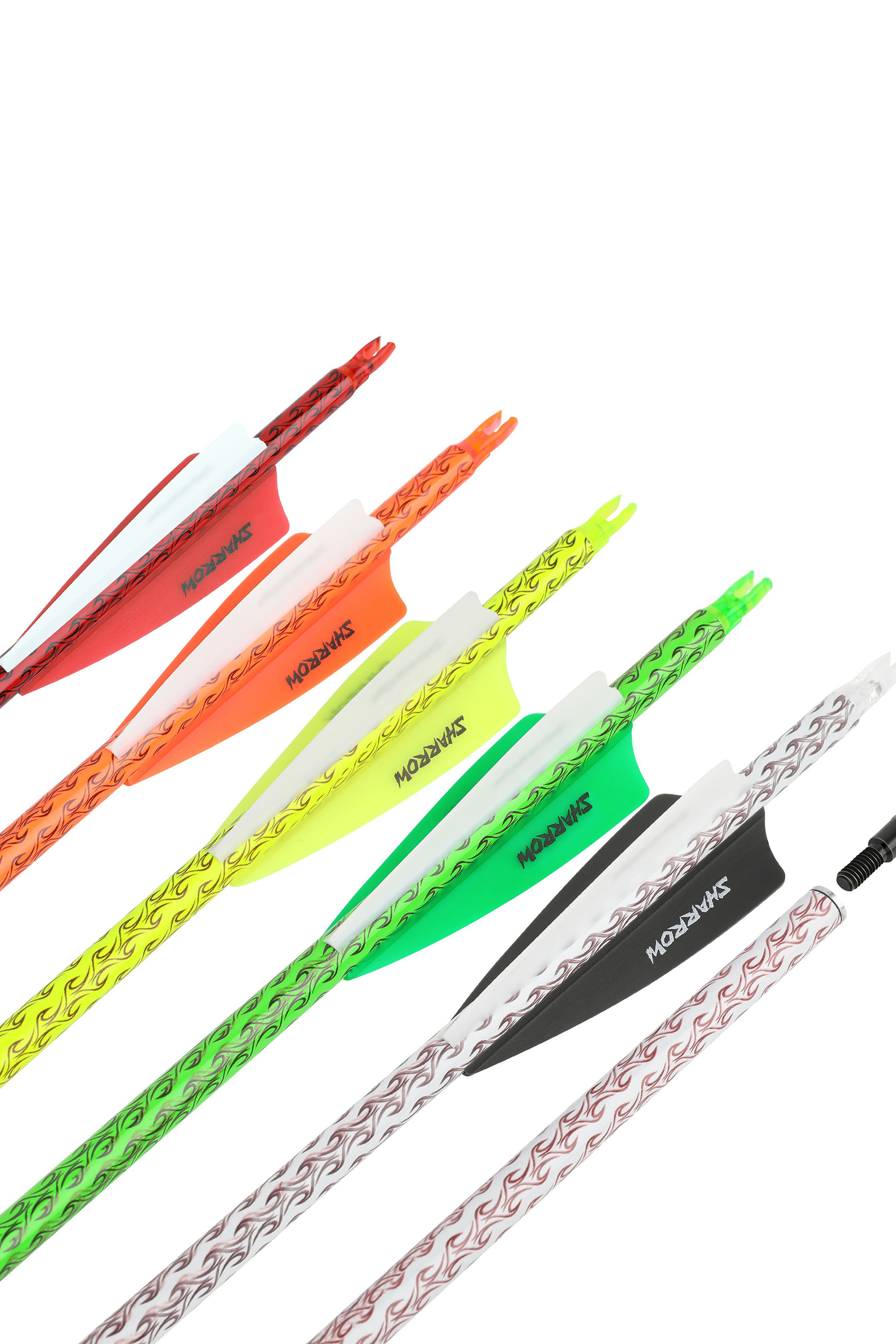 12x 30-inch Carbon Arrows Hunting Arrows Spine 500 Vanes Hunting