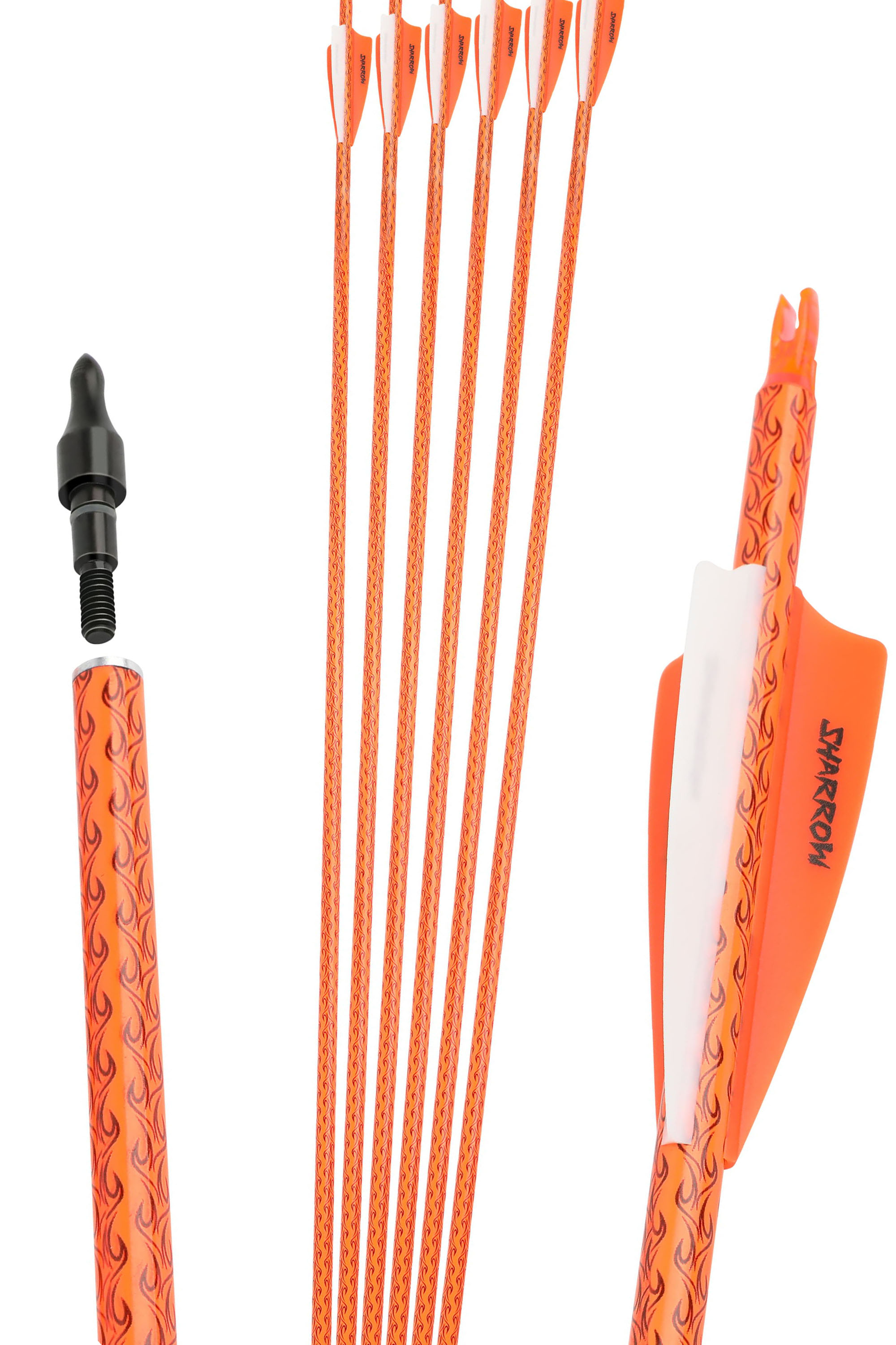 12x 30-inch Carbon Arrows Hunting Arrows Spine 500 Vanes Hunting