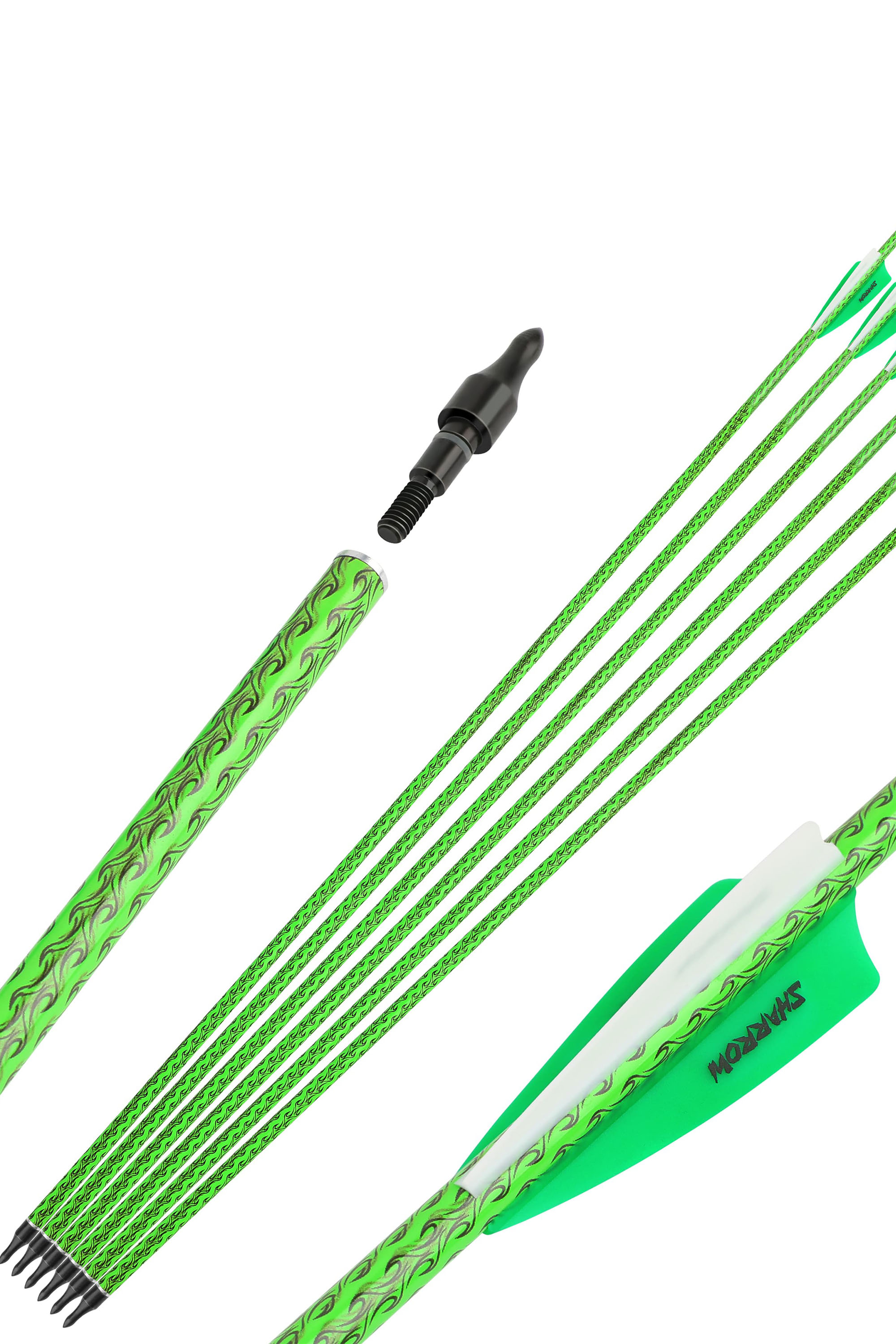 12x 30-inch Carbon Arrows Hunting Arrows Spine 500 Vanes Hunting