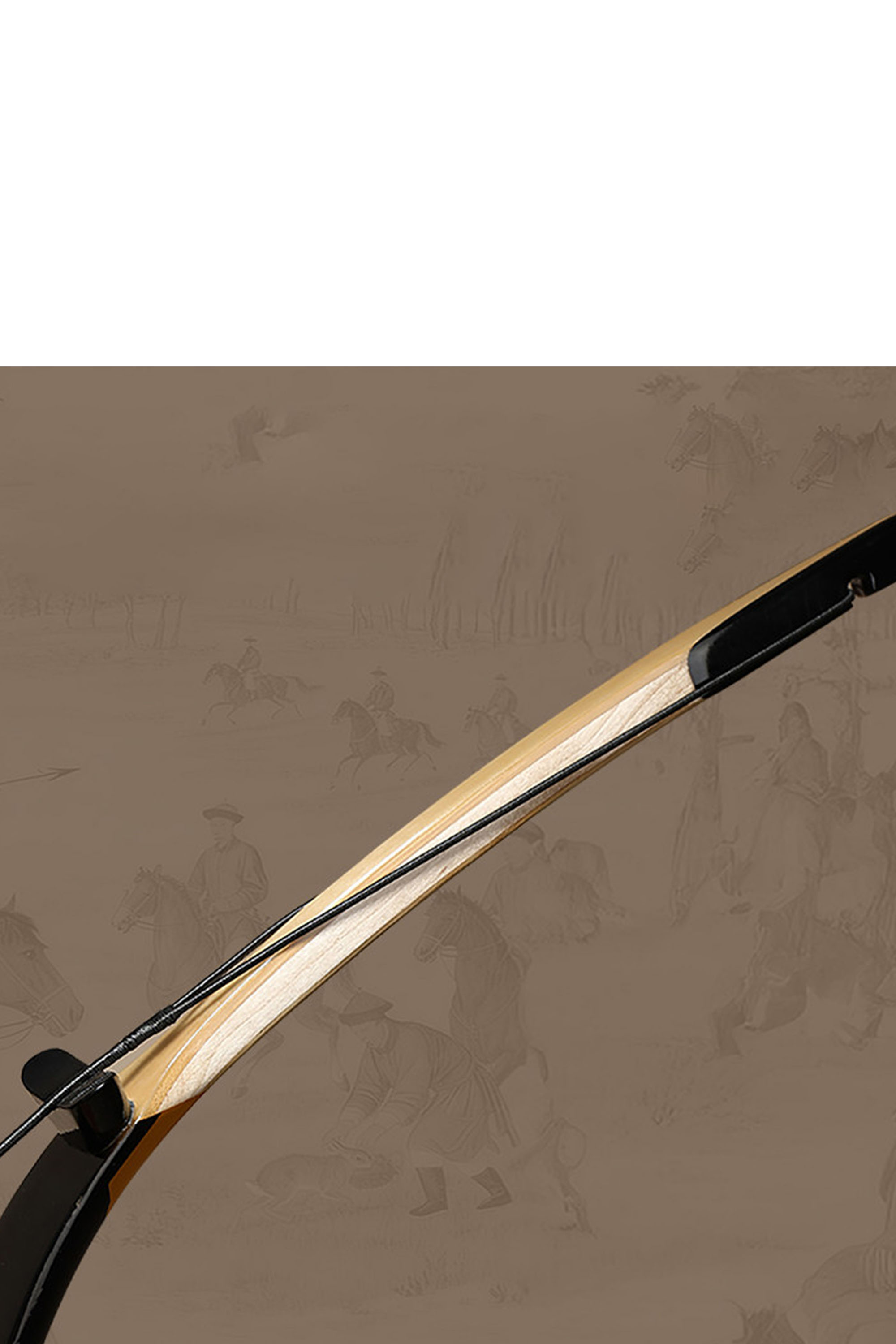 AF Qing Traditional Hunting Recurve Bow One-piece 25-45lbs