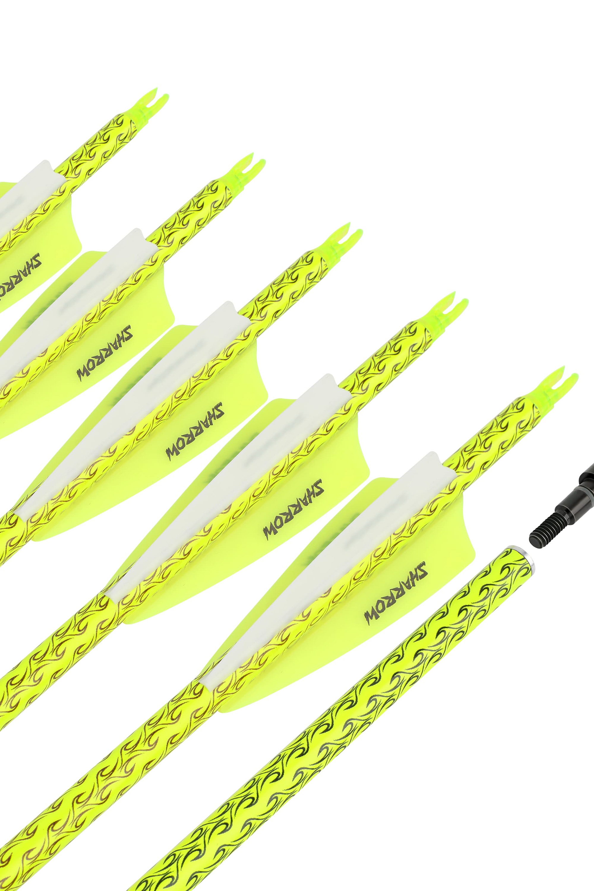 12x 30-inch Carbon Arrows Hunting Arrows Spine 500 Vanes Hunting
