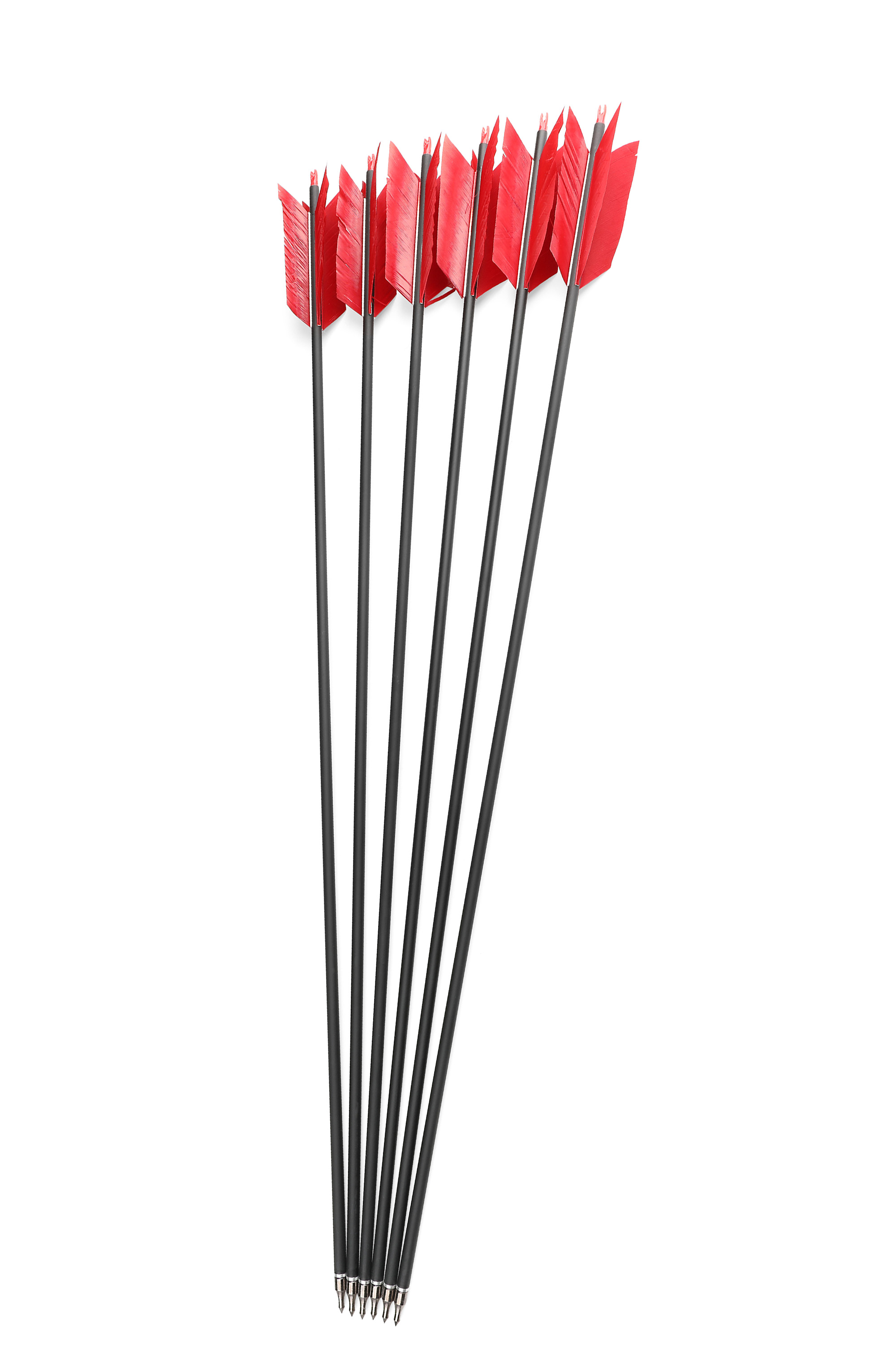 Lokearchery Handmade Bamboo Arrows with 4" Turkey Feathers