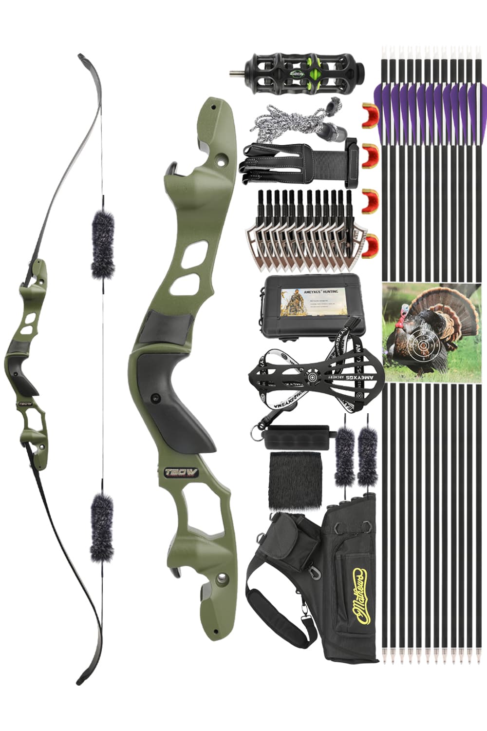 Tbow ILF 25-60Lbs Recurve Bow Suitable For Hunting