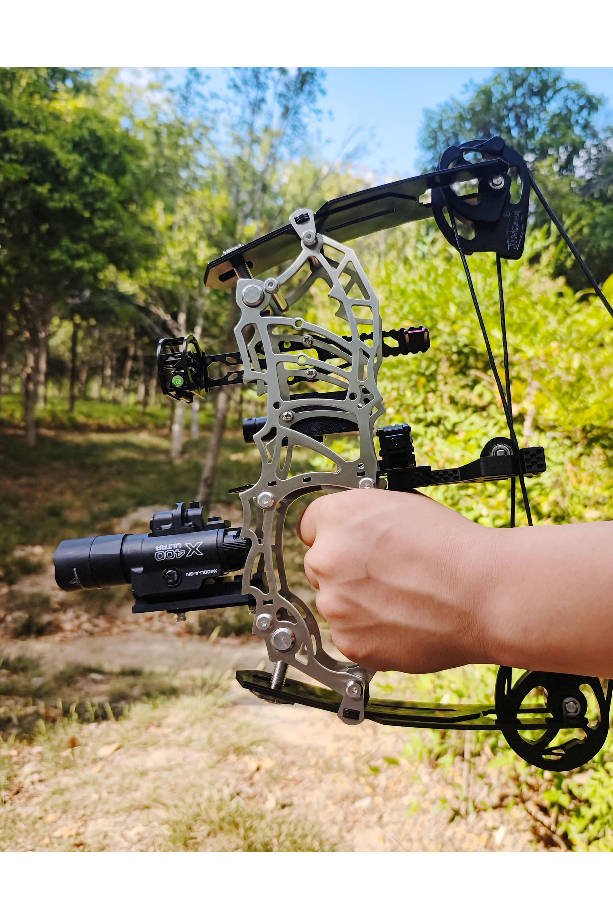 15-32lbs Adjustable Mini Compound Bow Arrow Set Archery Shooting