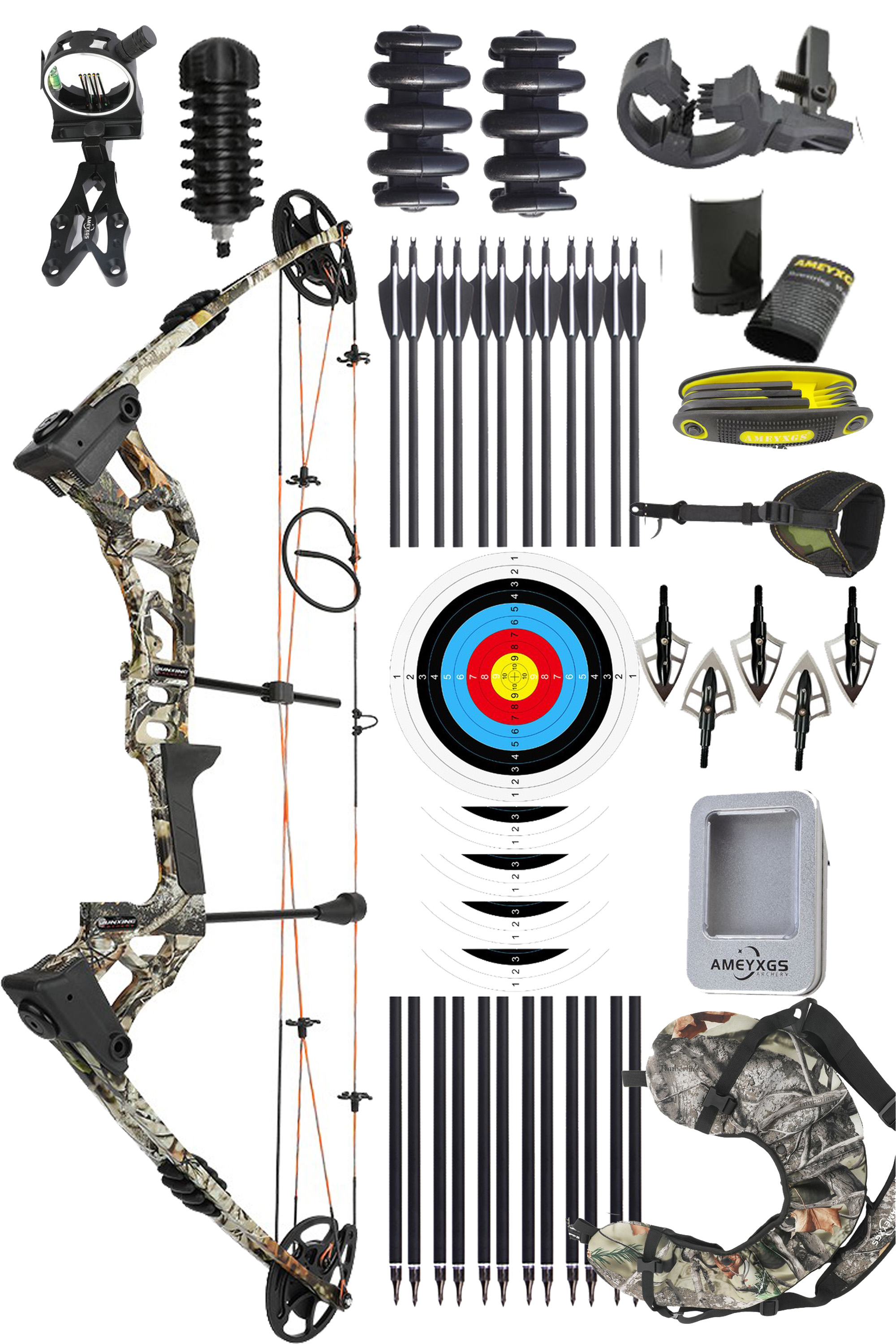JUNXING M121A 0-70Lbs Professional Hunting Training Compound Bow