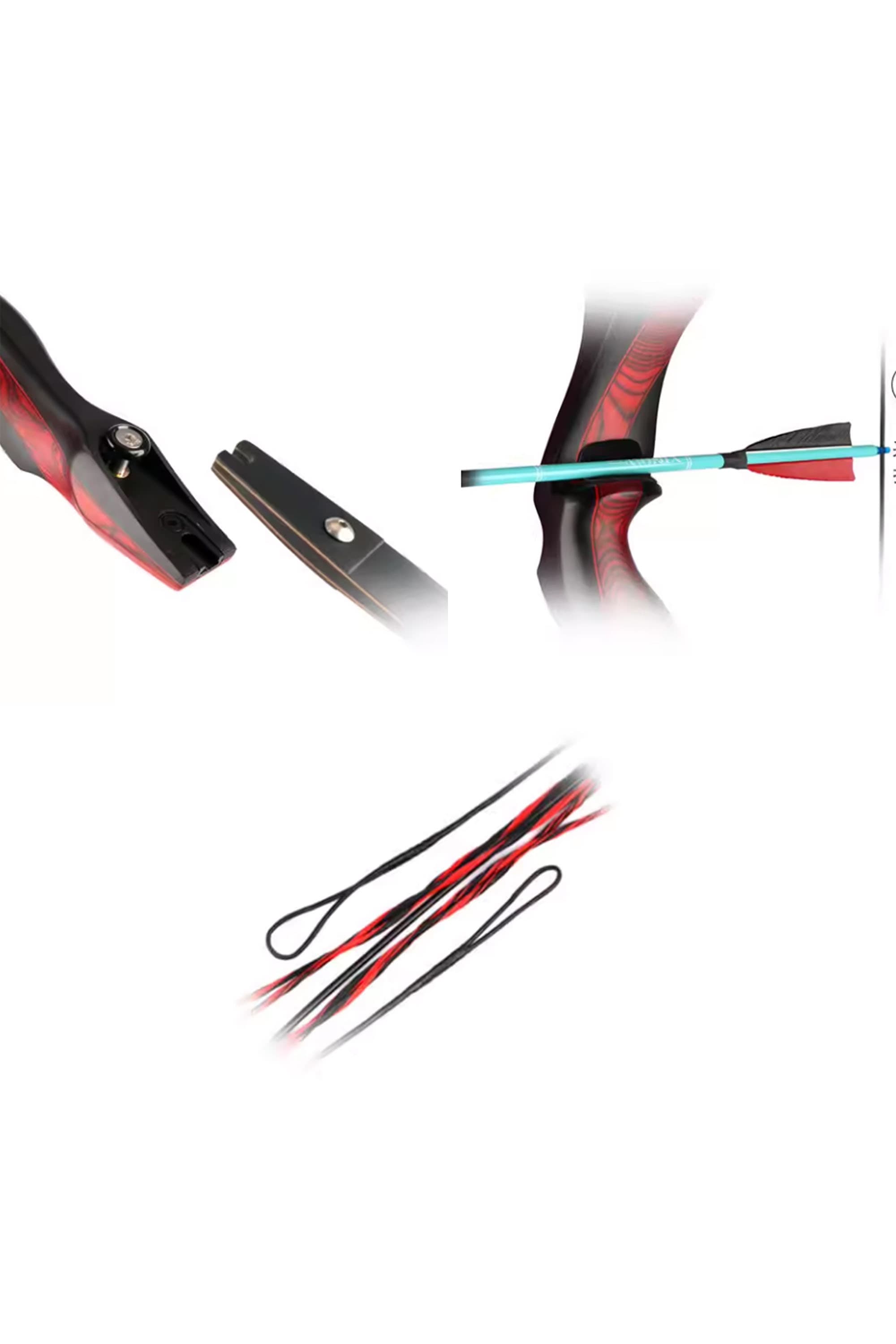 LOKE Archery Recurve Bow Arrow Set 25-50lbs Shooting Target