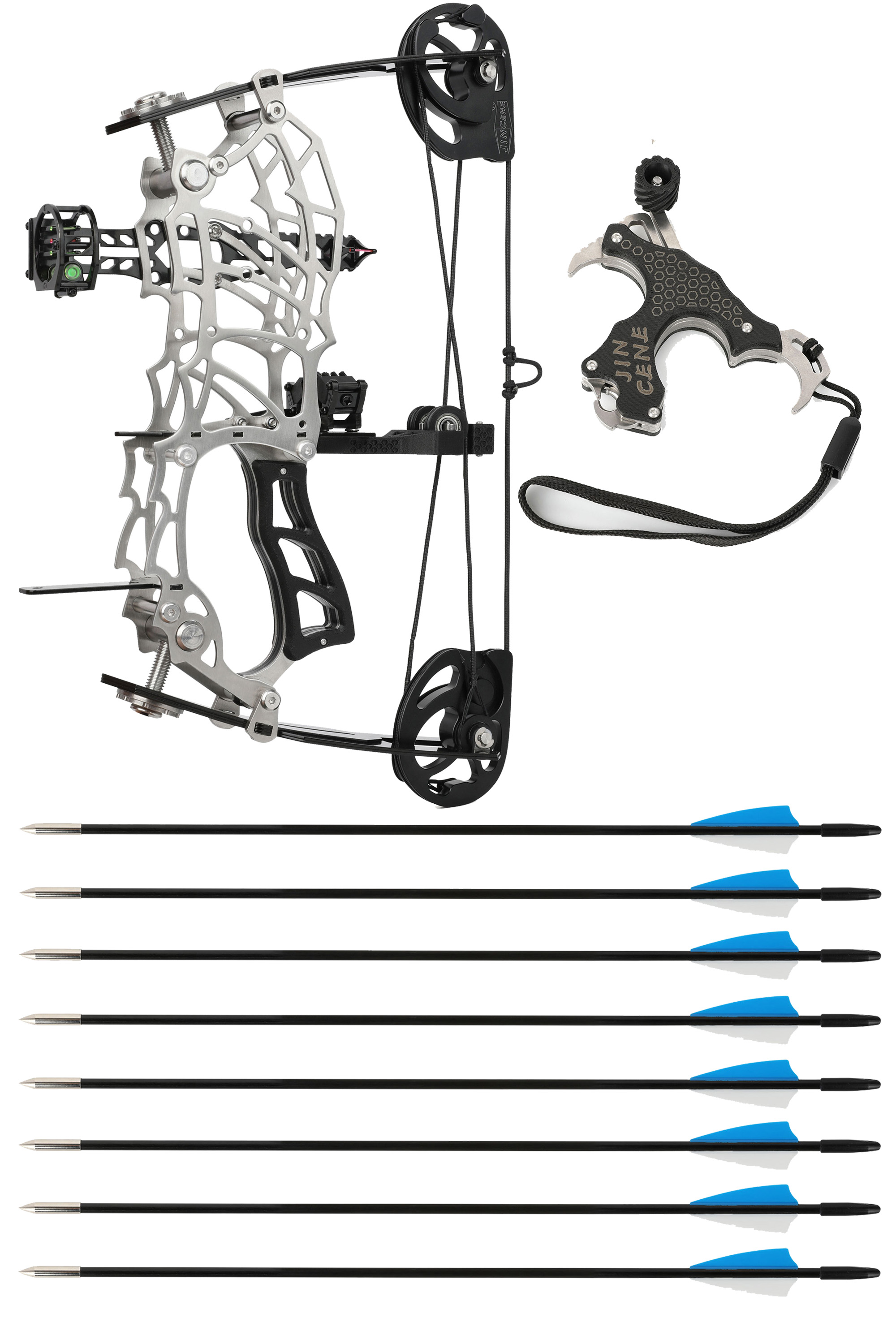 15-32lbs Adjustable Mini Compound Bow Arrow Set Archery Shooting