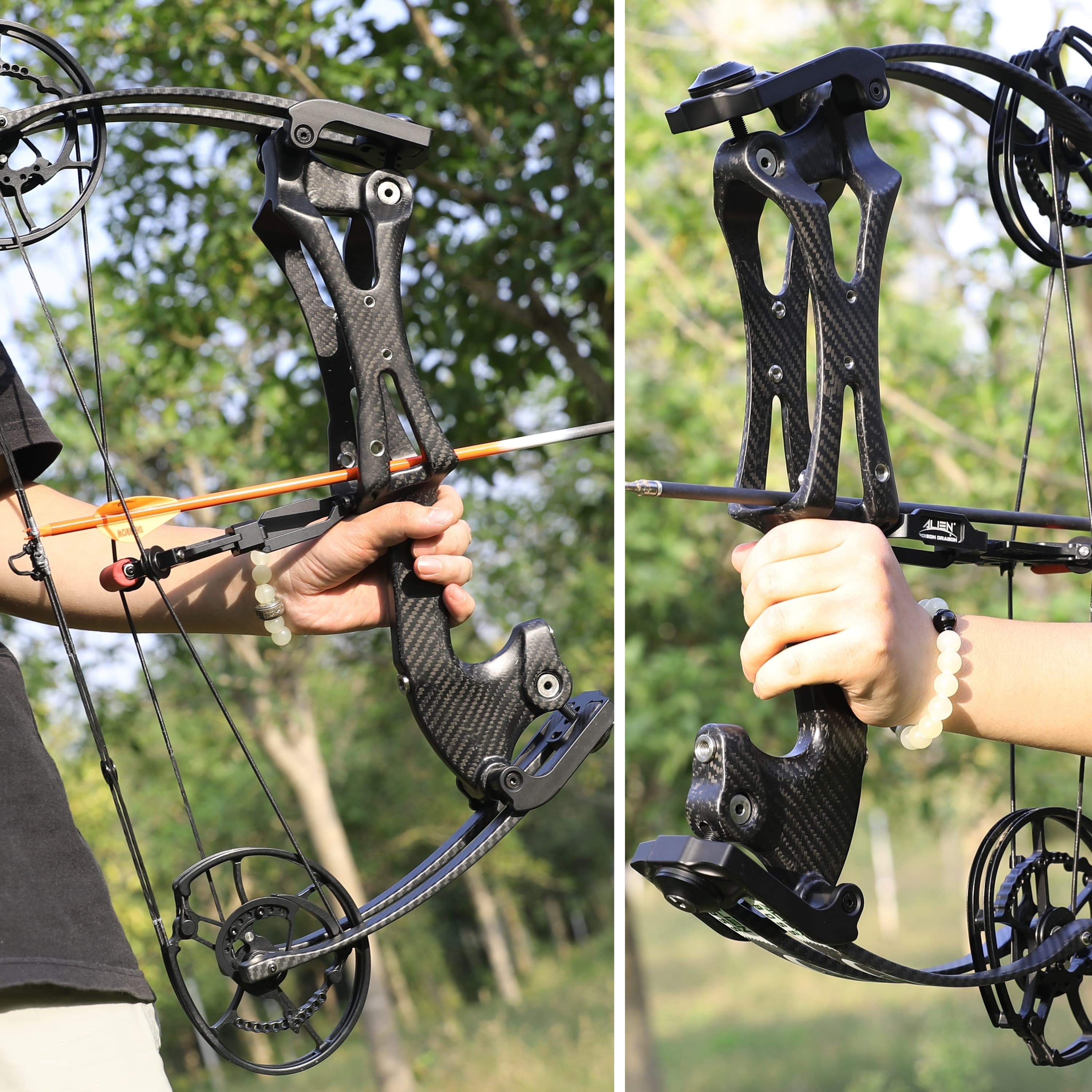 Carbon Fiber Compound Bow Set 30-70 lbs Adjustable