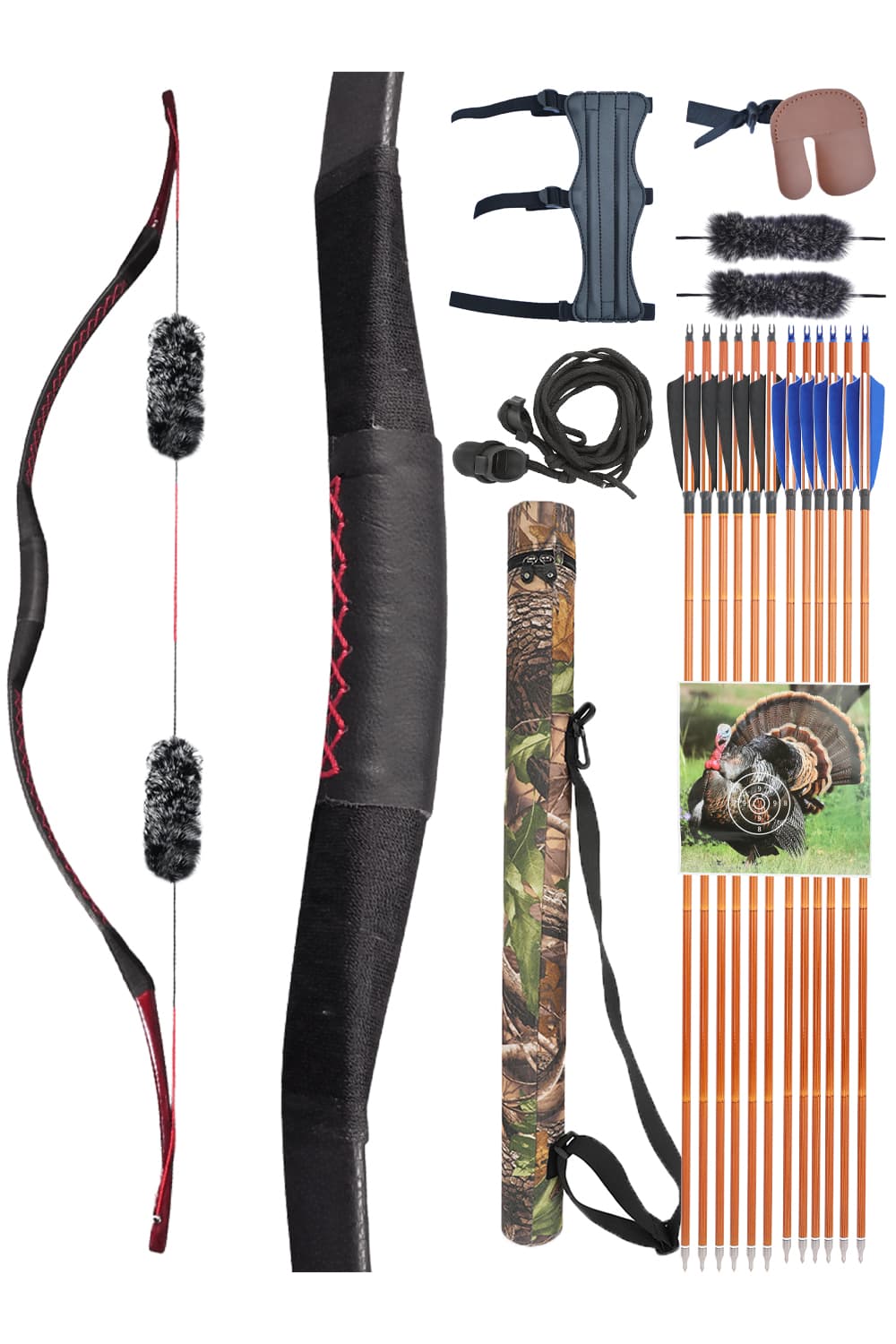 Traditional Recurve Mongolian Horsebow  25-55lbs Wood