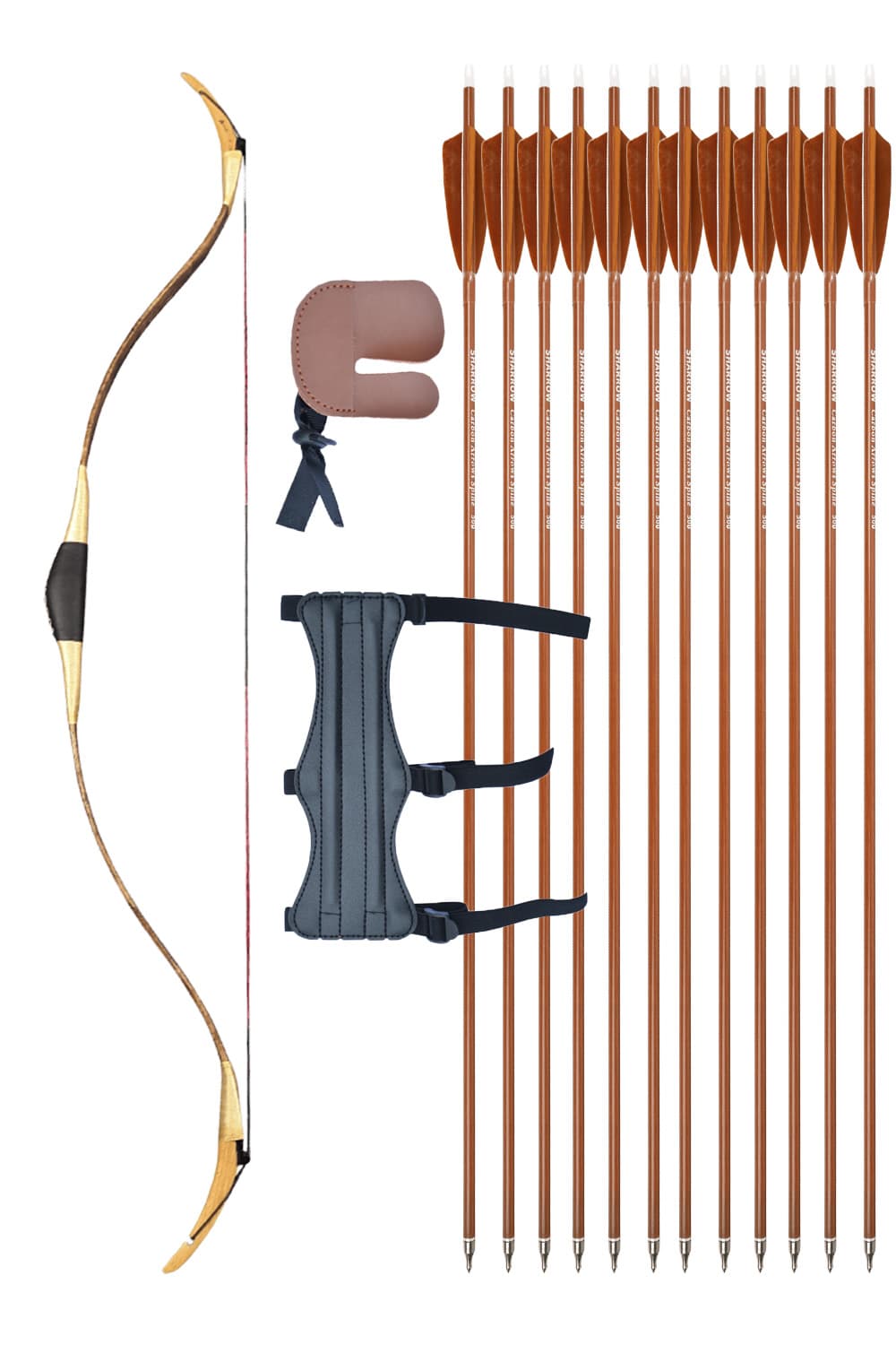 Traditional Turkish Bow Set 20-40 LBS Complete Archery Kit