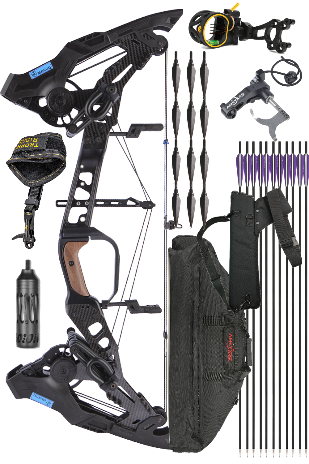 Dual-Purpose Compound Bow 21.5-60Lbs Hunting Bow Set