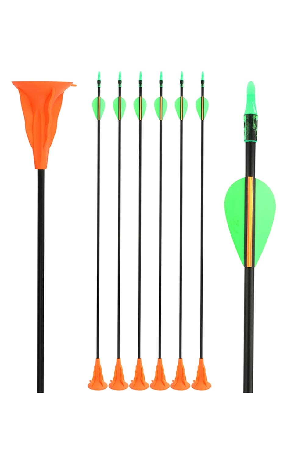 12 Pcs Archery Children Suction Cup Arrows-Lokearchery