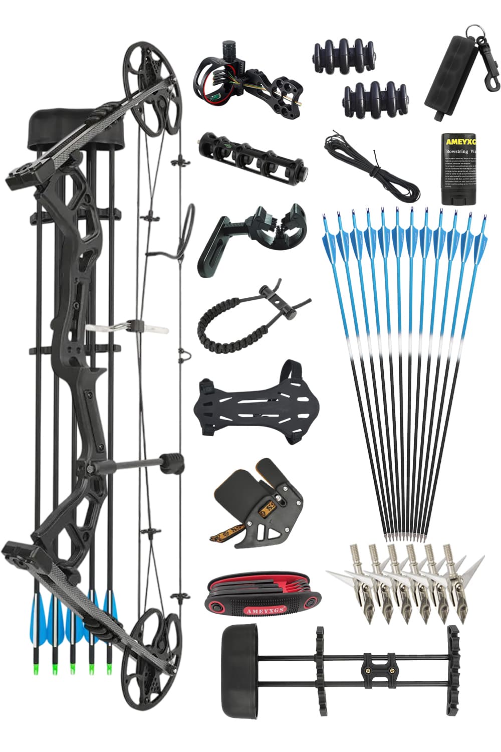 Junxing M193 0-70Lbs Archery Hunting Compound Bow Set-Lokearchery