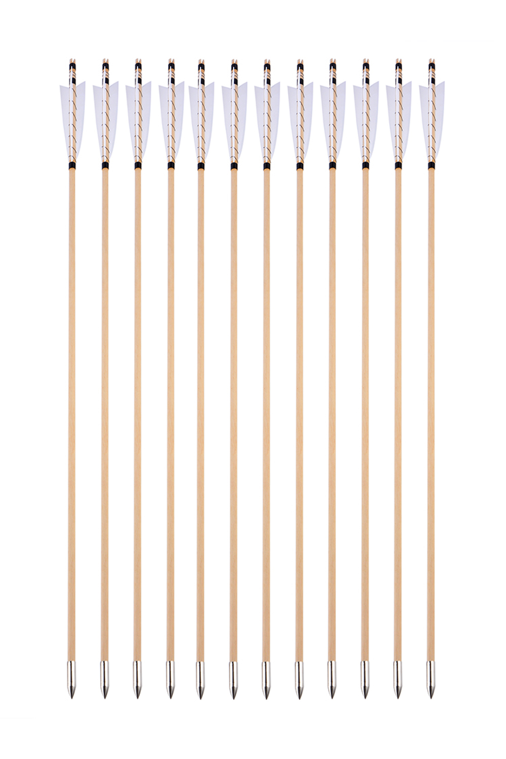 32” Traditional Wooden Arrow Turkey Arrow Feather-Lokearchery