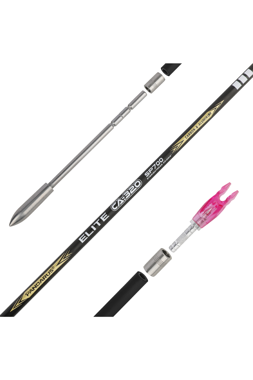 Pandarus Elite CA-320 ID3.2mm Carbon Aluminum Arrow-Lokearchery