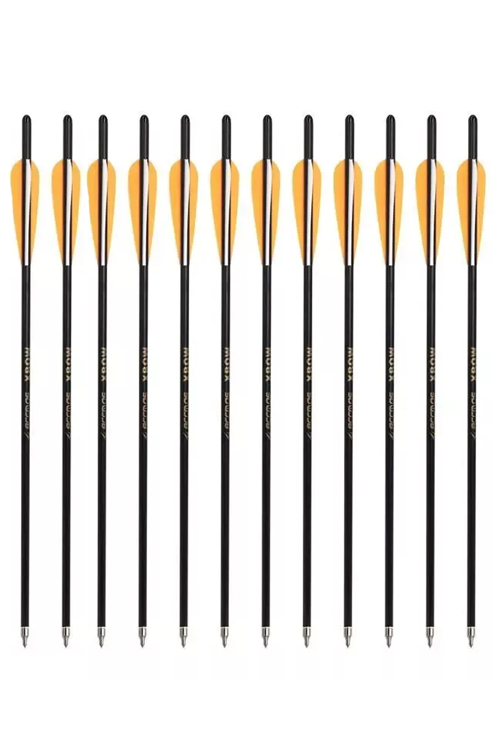 12Pcs 400 Spine Mixed Carbon Crossbow Arrows-Lokearchery