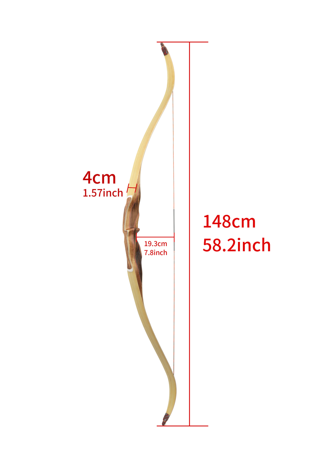 AMEYXGS 30-60Lbs All-in-one Hunting Traditional Bow-Lokearchery