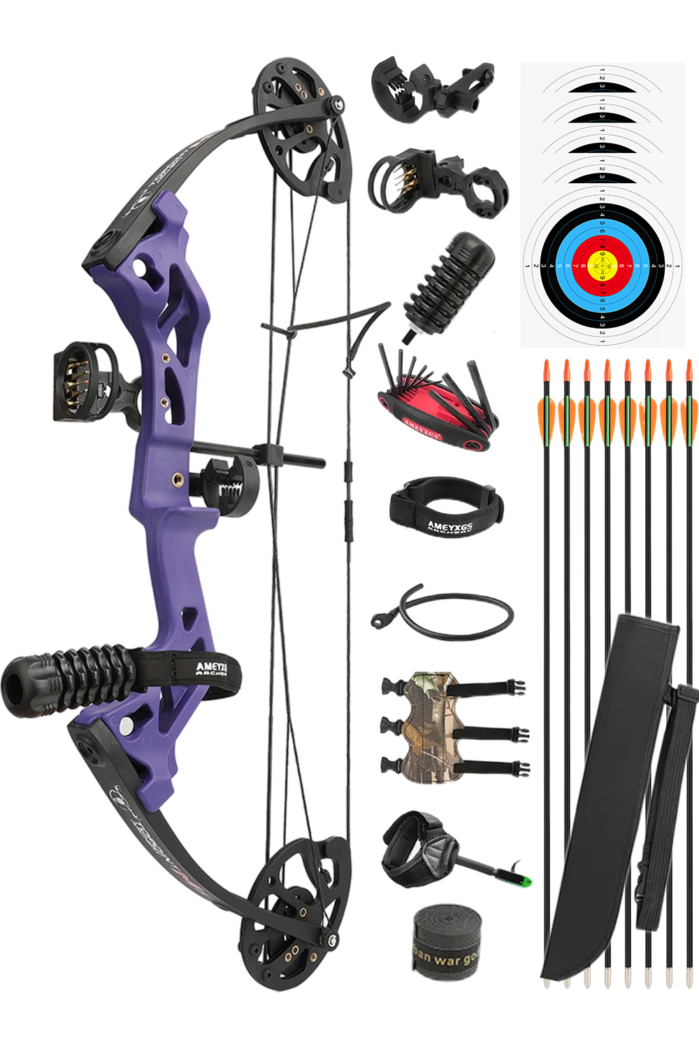 Topoint M3 10-30Lbs Youth Compound Bow-Lokearchery