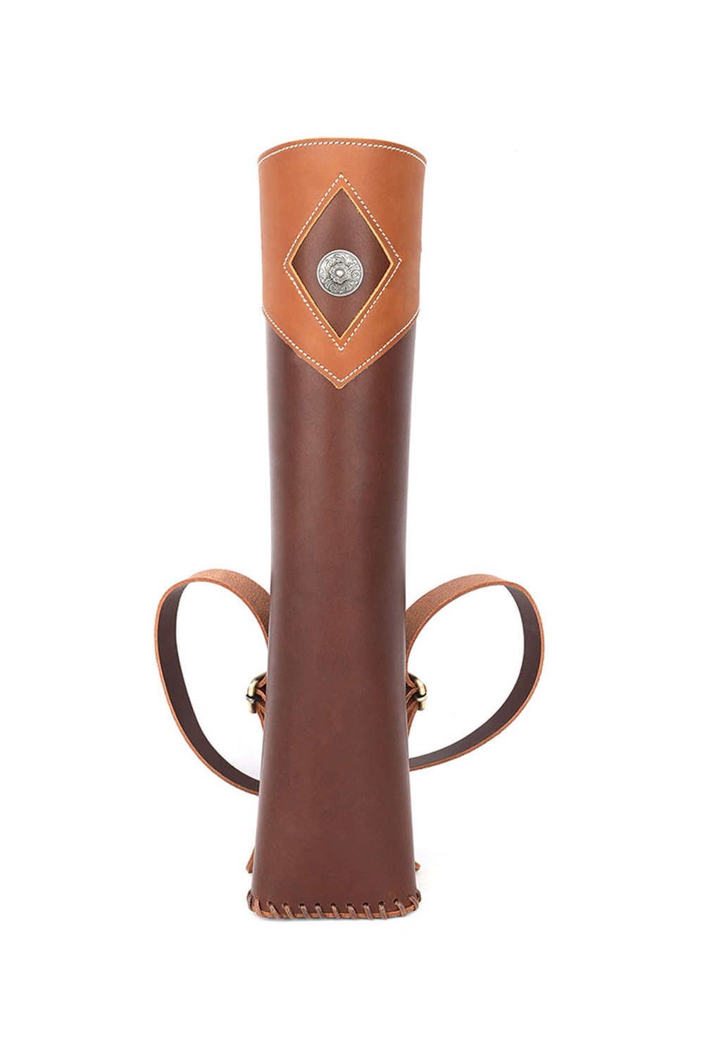 Traditional Genuine Leather Handmade Archery Large Capacity Quiver-Lokearchery