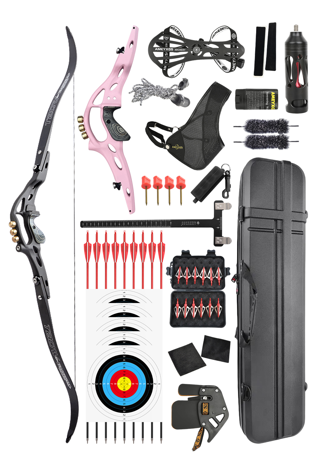 Junxing B1 30-60Lbs Aluminum Alloy Hunting Recurve Bow Set