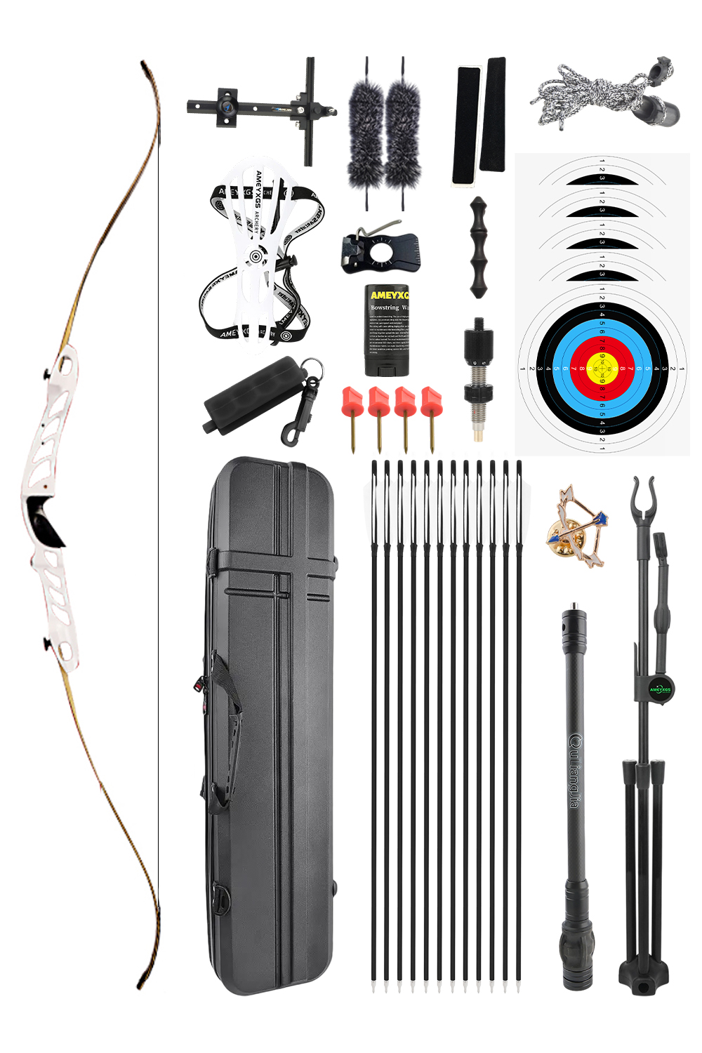Cupid F1 18-38Lbs Exploration Competition Professional Recurve Bow Set