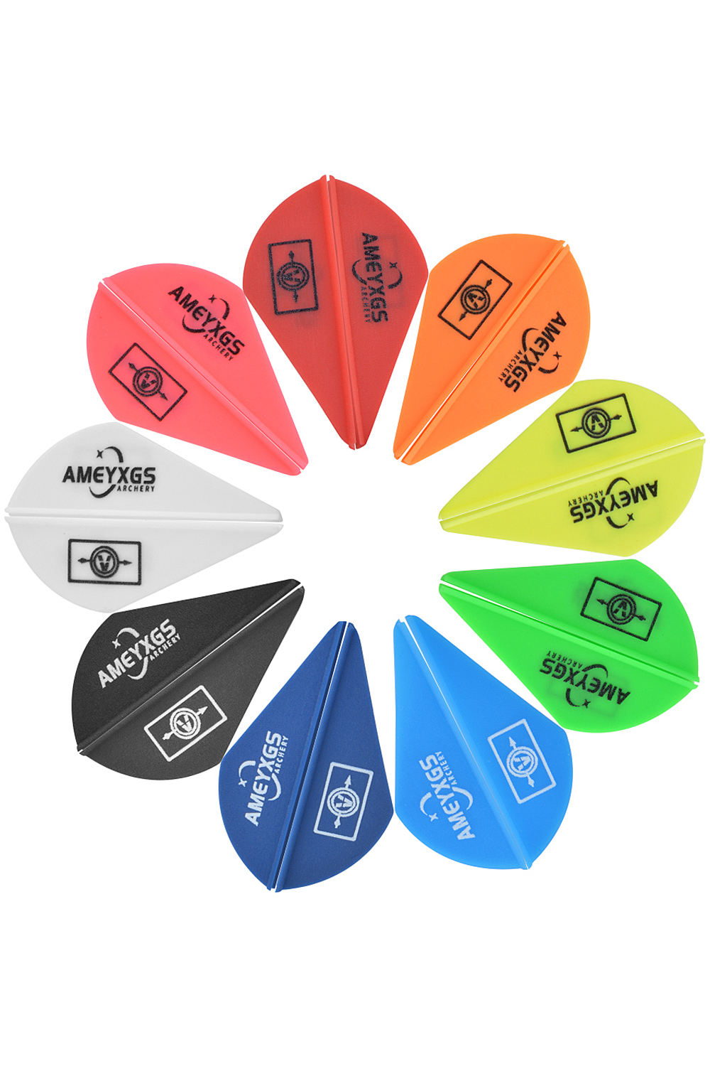 2" Rubber High Speed Archery Fletching for Hunting & Target