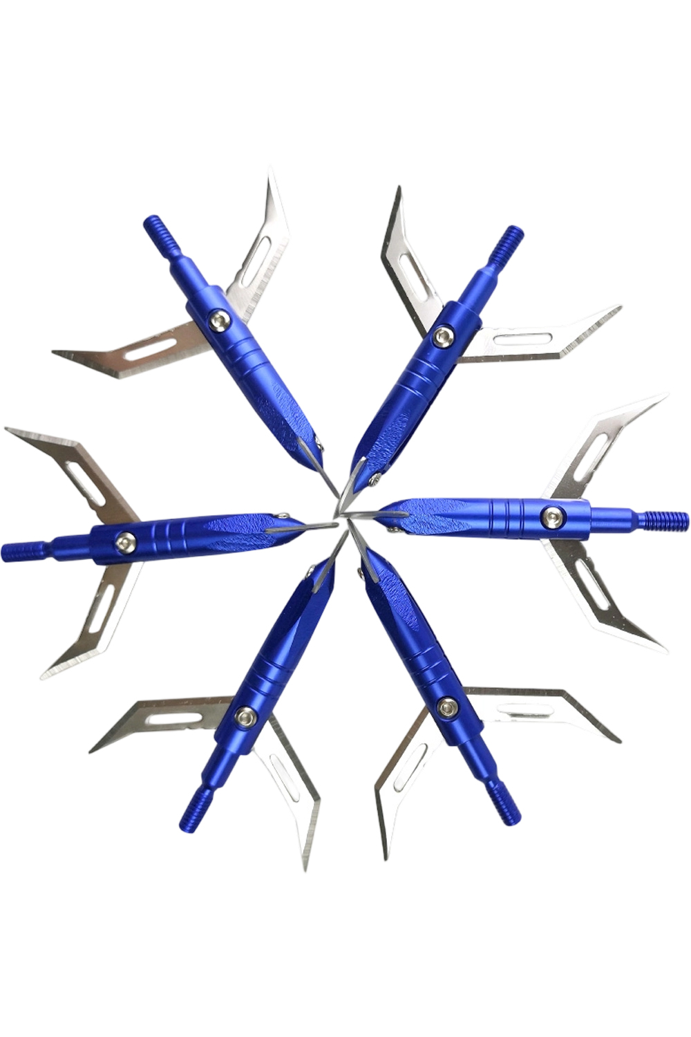 Lokearchery CNC Aluminum Foldable Hunting Broadheads-12Pcs