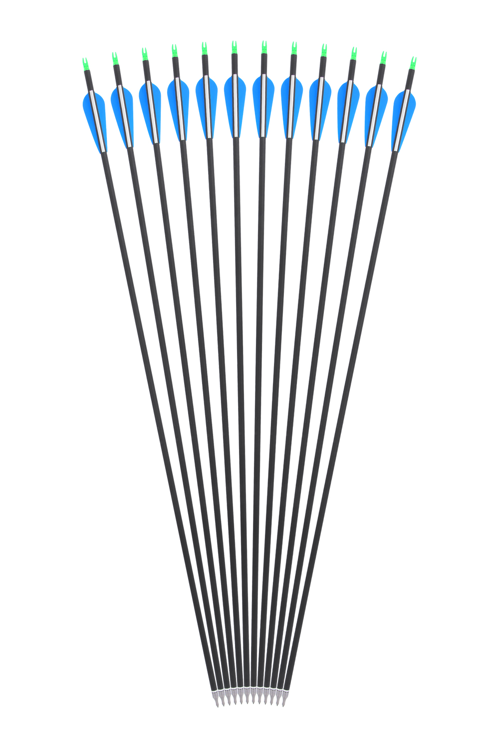 Lokearchery 30 inch 500 Spine Carbon Arrows for Hunting and Training