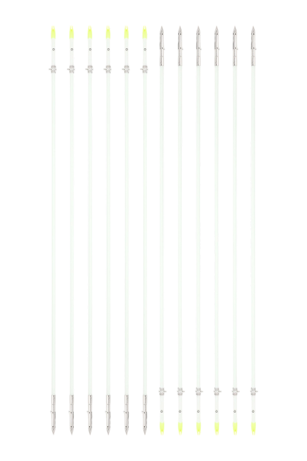 Solid Fiberglass Bowfishing Arrows with Barbed Stainless Tip