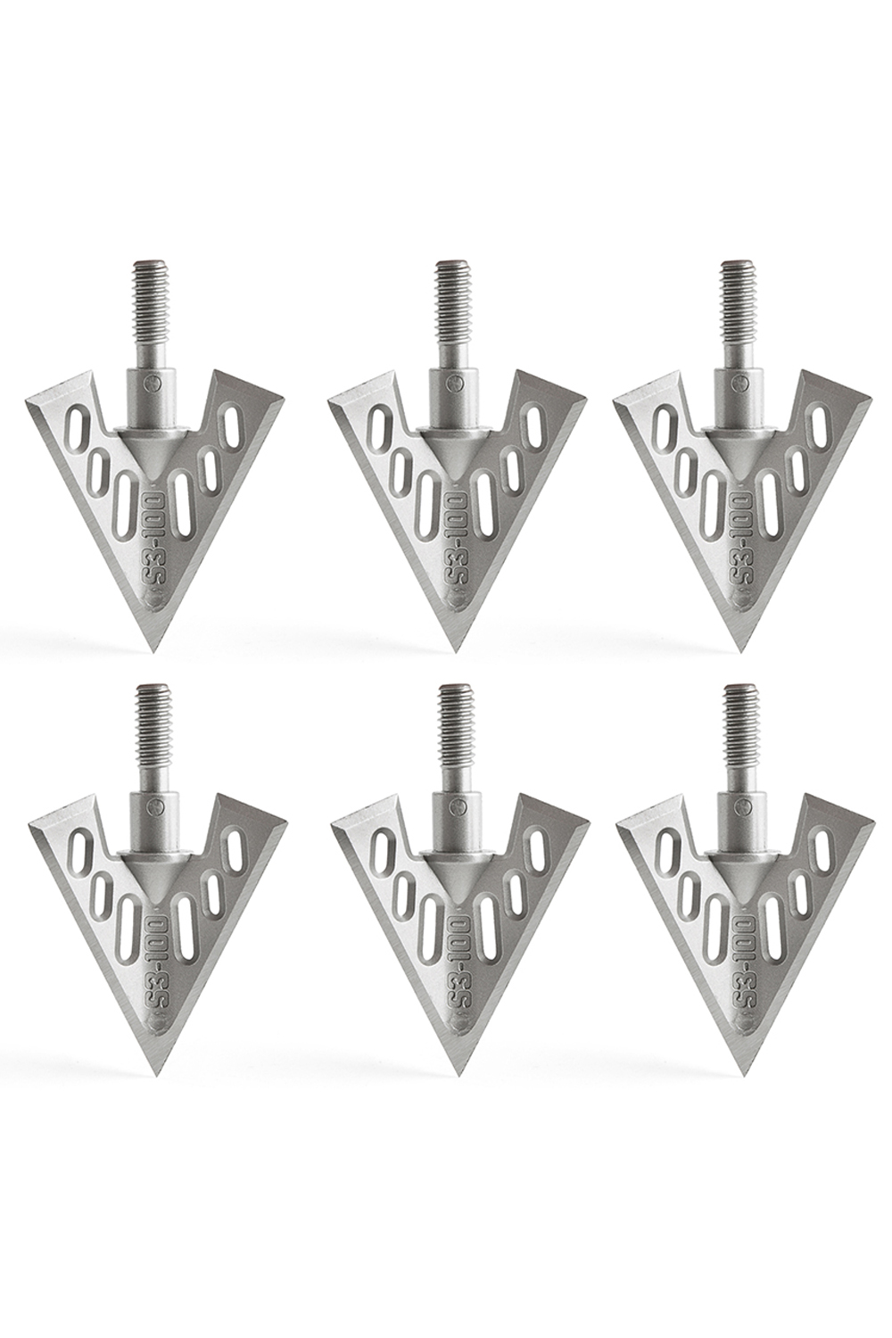 Lokearchery 3 Fixed Blades 100 Grain Aluminum Alloy Broadheads 