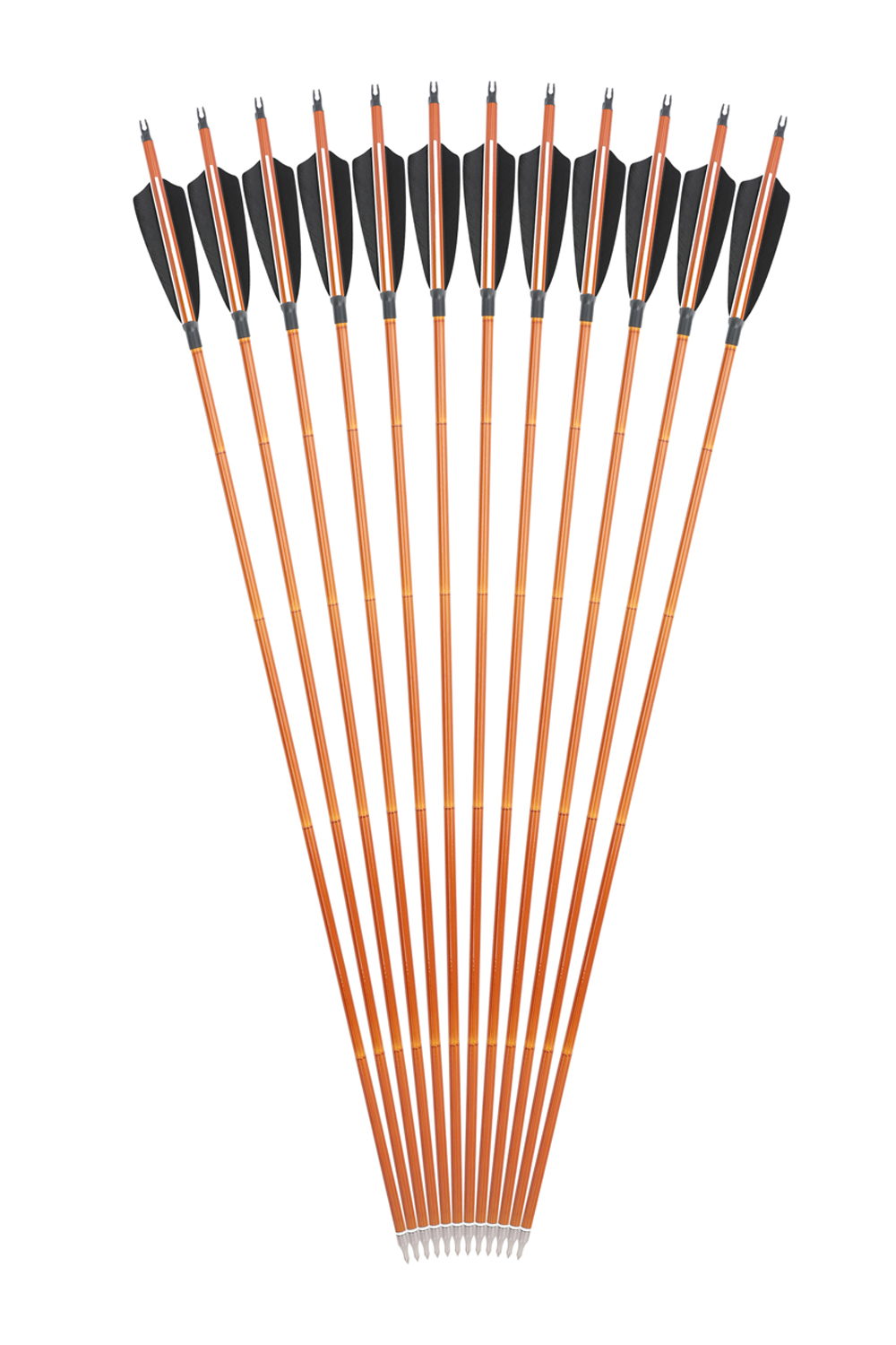 Lokearchery Bamboo Pattern 100gr Tips 500 Spine Carbon Arrows