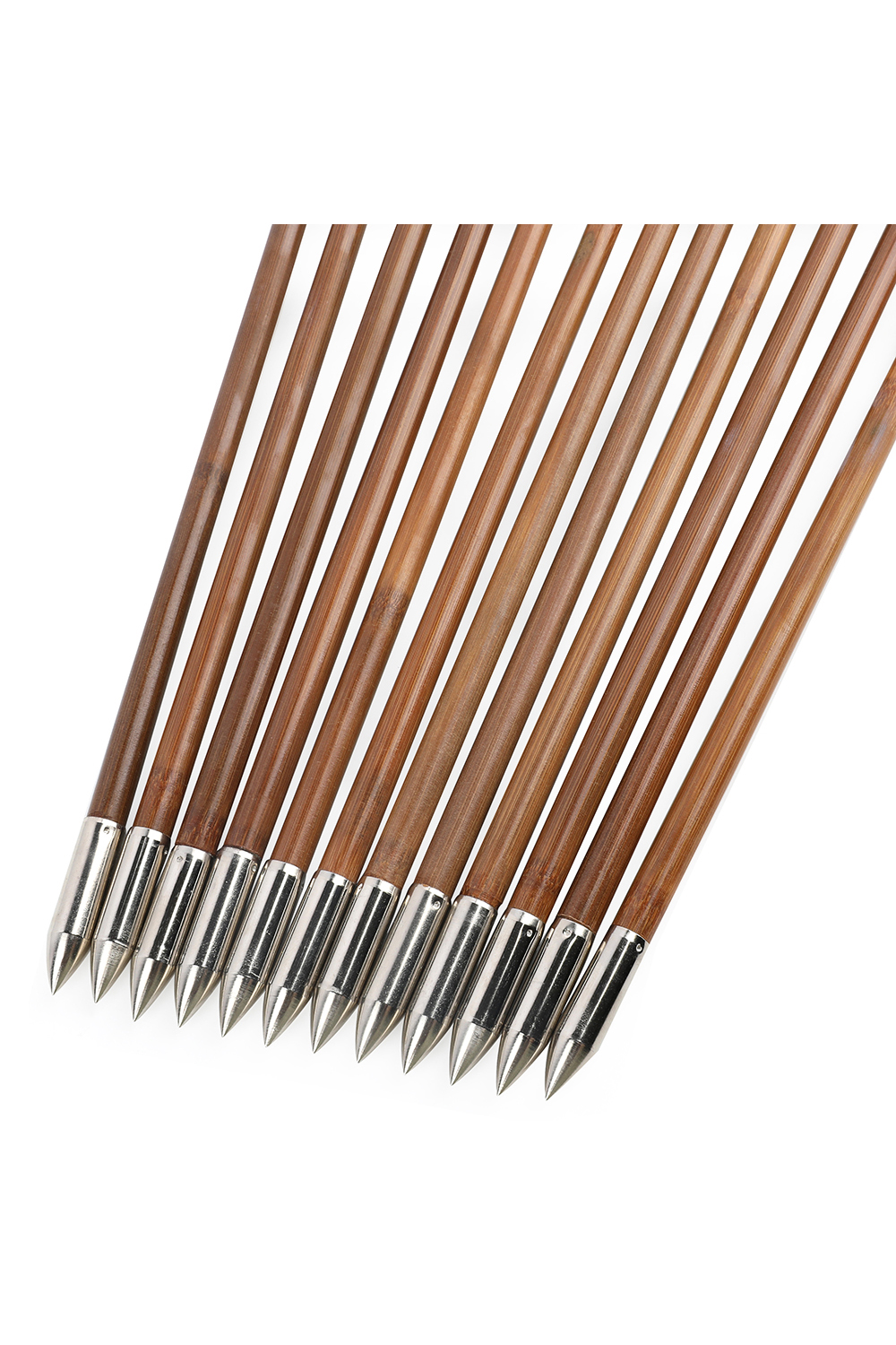 Lokearchery Handmade Bamboo Arrows with 4" Turkey Feathers