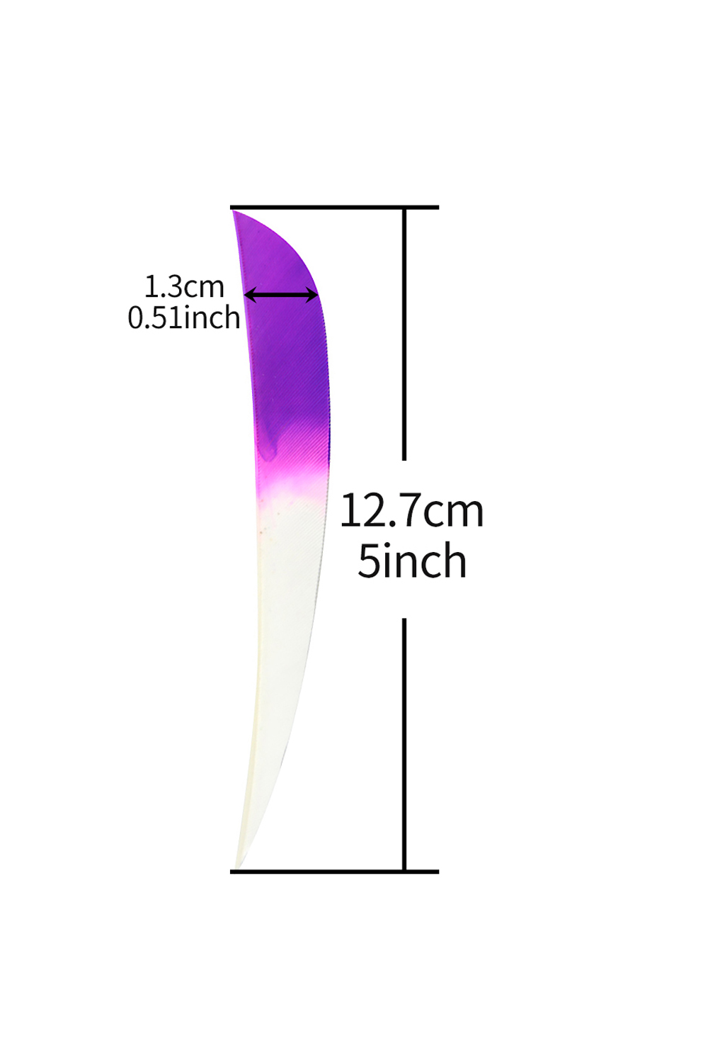 5" Dyed Real Feathers, Gradient Feathers For Archery-Lokearchery