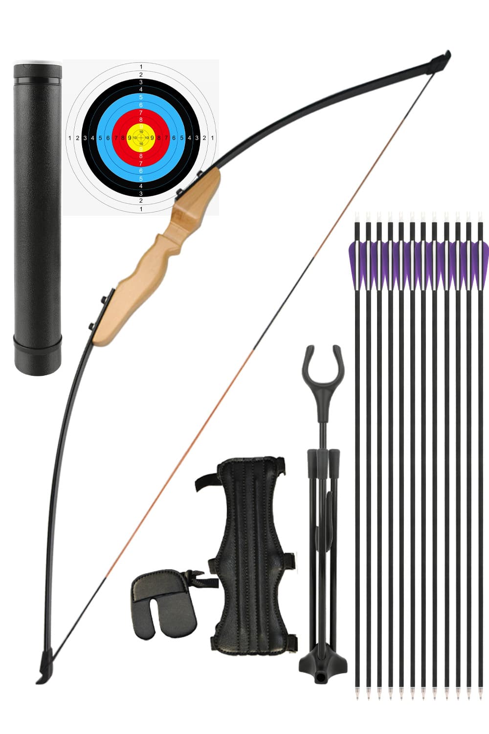 Lokearchery Straight Takedown Bow 30/40 lbs Target Shooting
